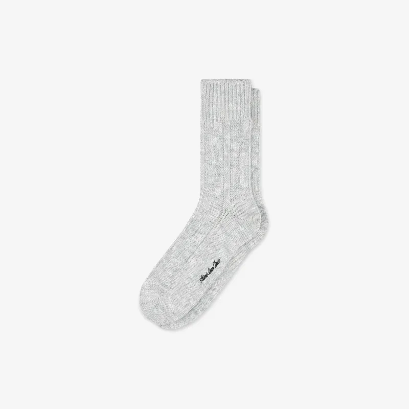 Cable Knit Hiking Sock sold by Aime Leon Dore