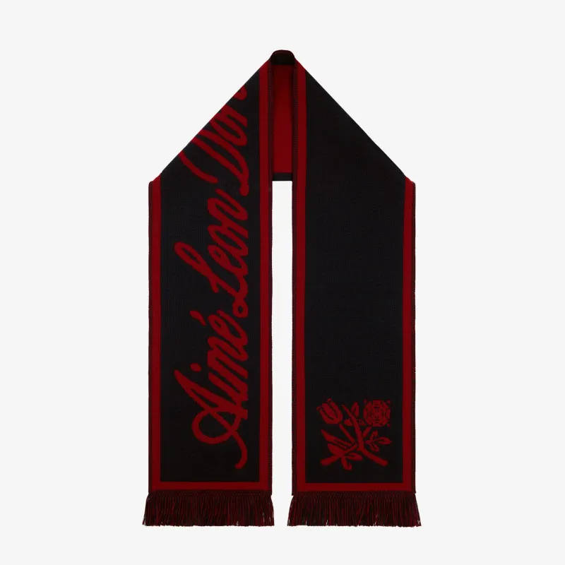 Wool Script     Scarf sold by Aime Leon Dore