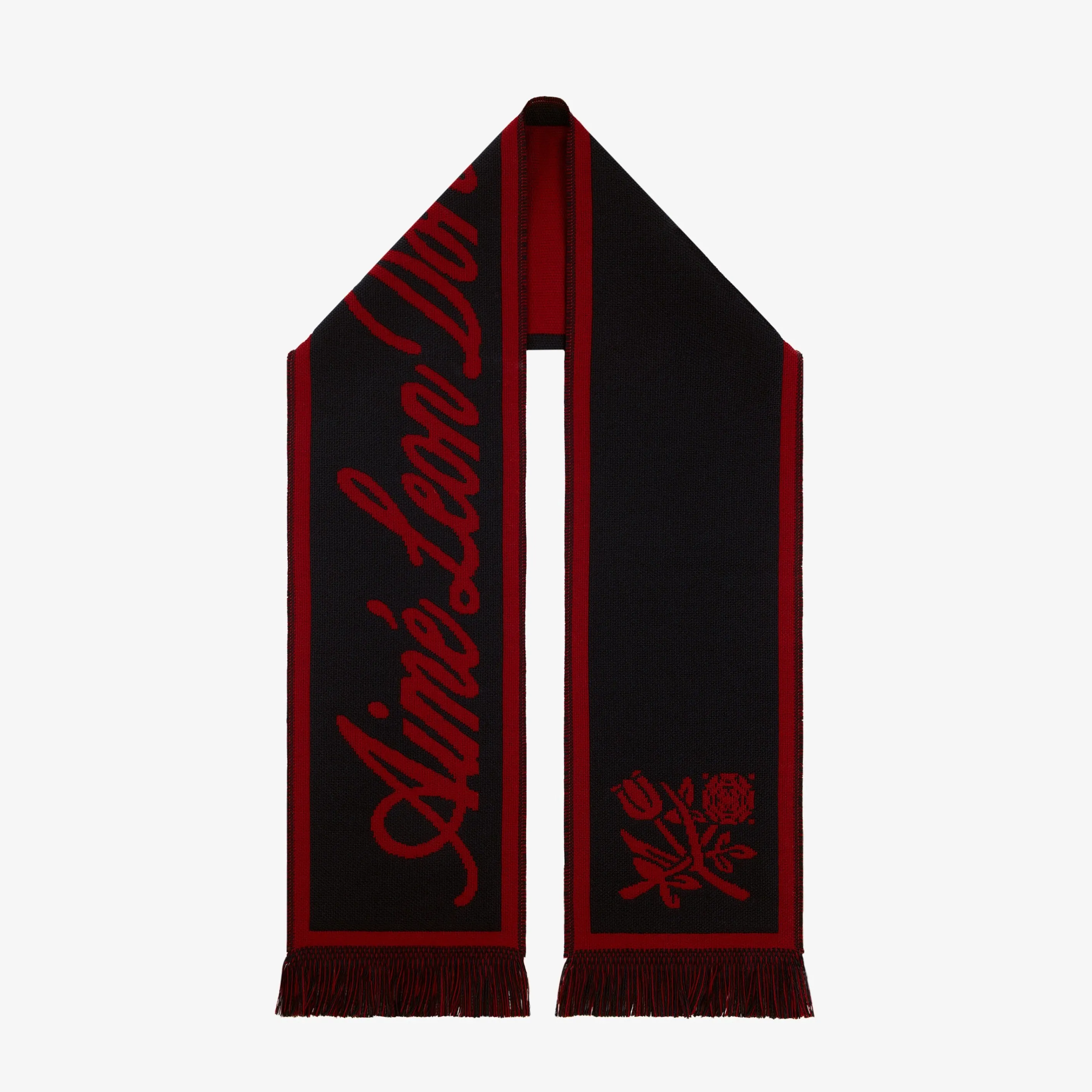 Wool Script Scarf sold by Aime Leon Dore