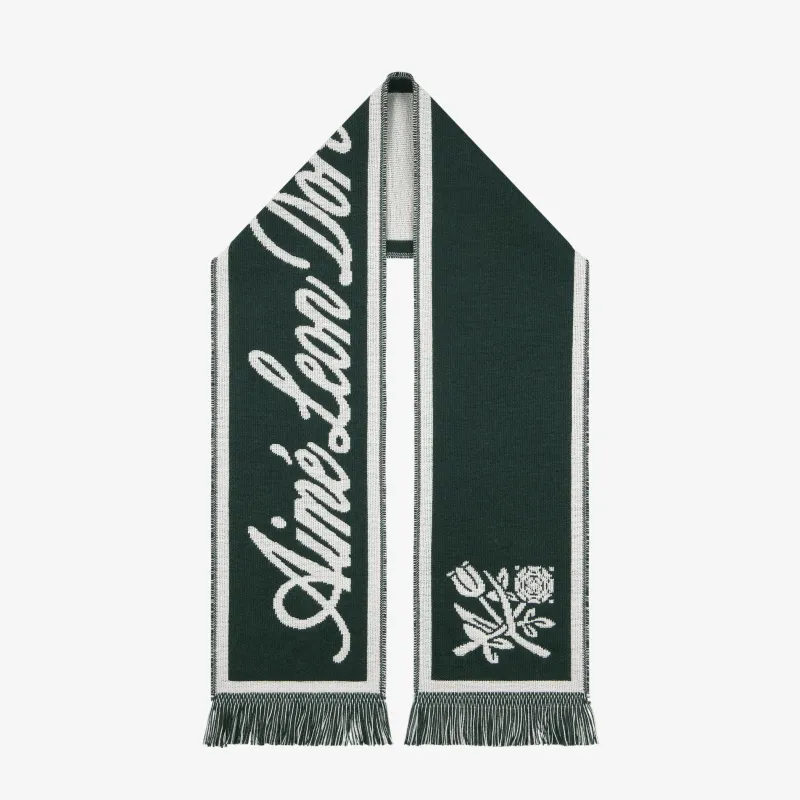 Wool Script     Scarf sold by Aime Leon Dore
