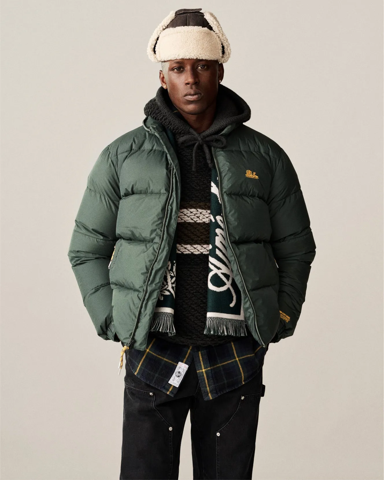 Wool Script Scarf sold by Aime Leon Dore product image thumbnail 3