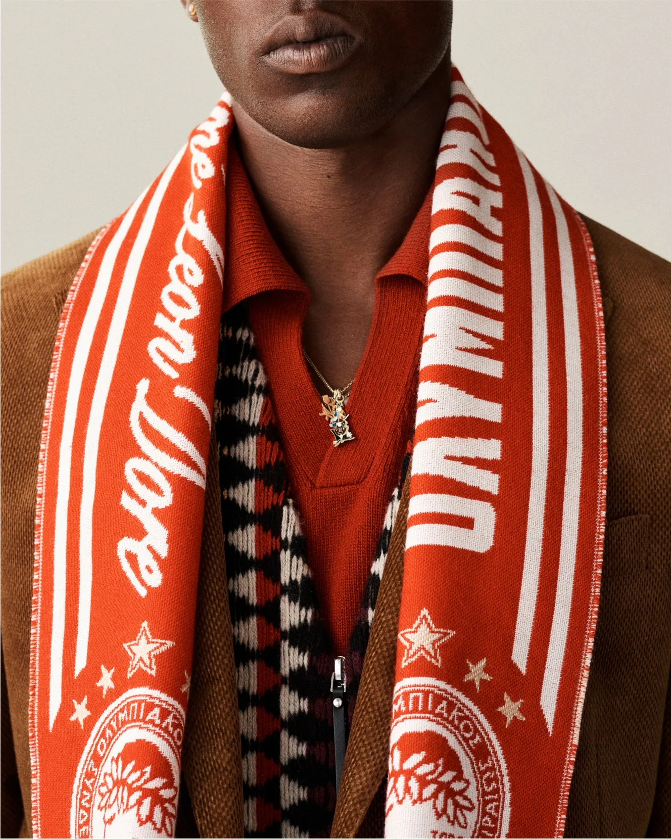 ALD / Olympiacos F.C. Logo Scarf sold by Aime Leon Dore product image thumbnail 3