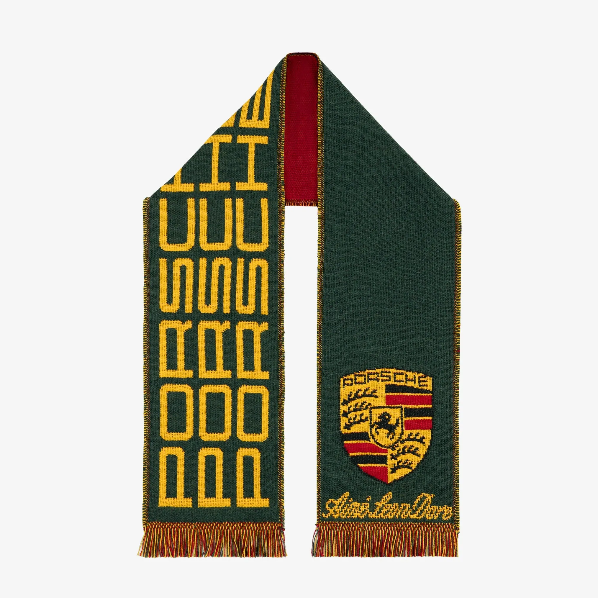 ALD / Porsche Wool Racing Scarf sold by Aime Leon Dore