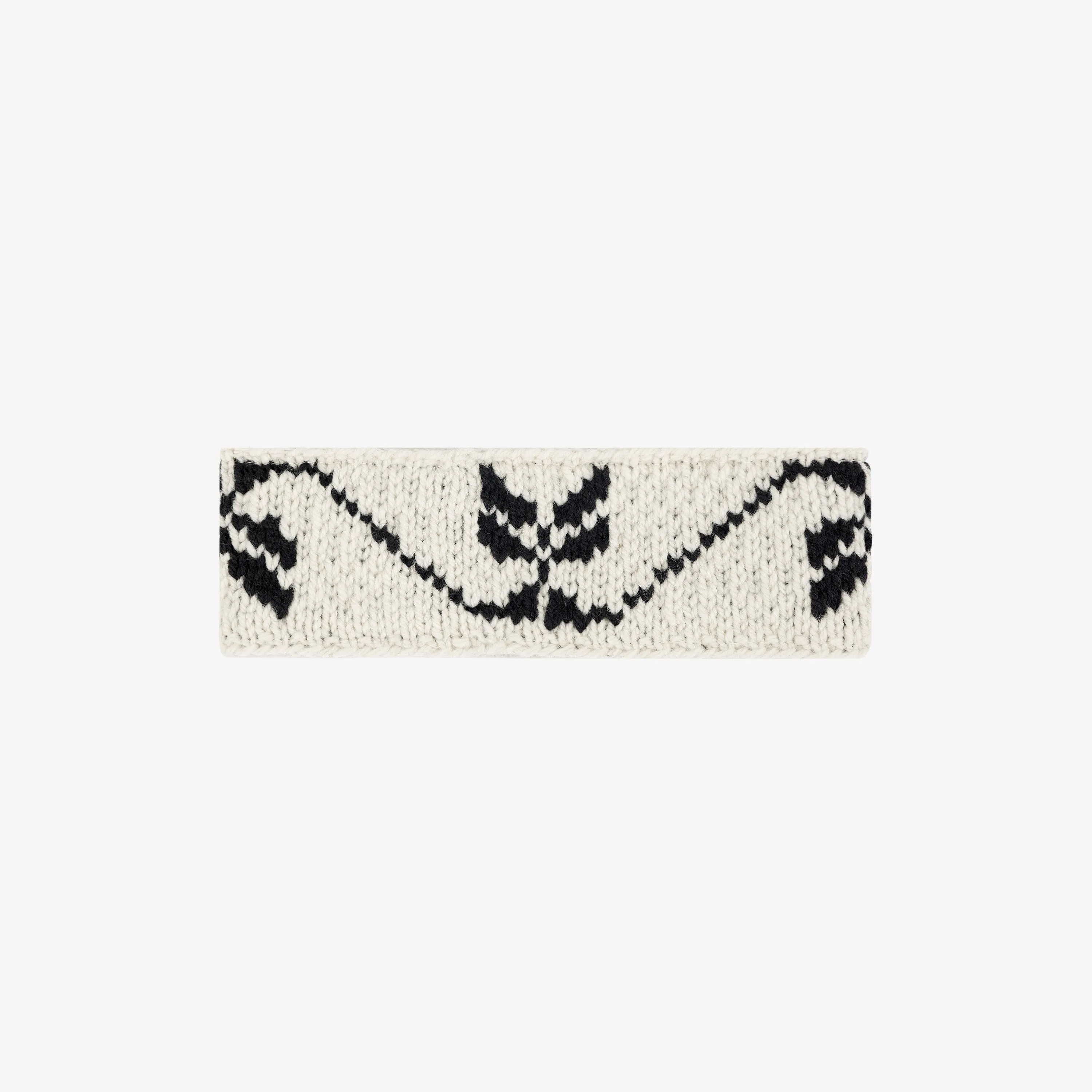 Hand Knit Jacquard Wool Headband sold by Aime Leon Dore