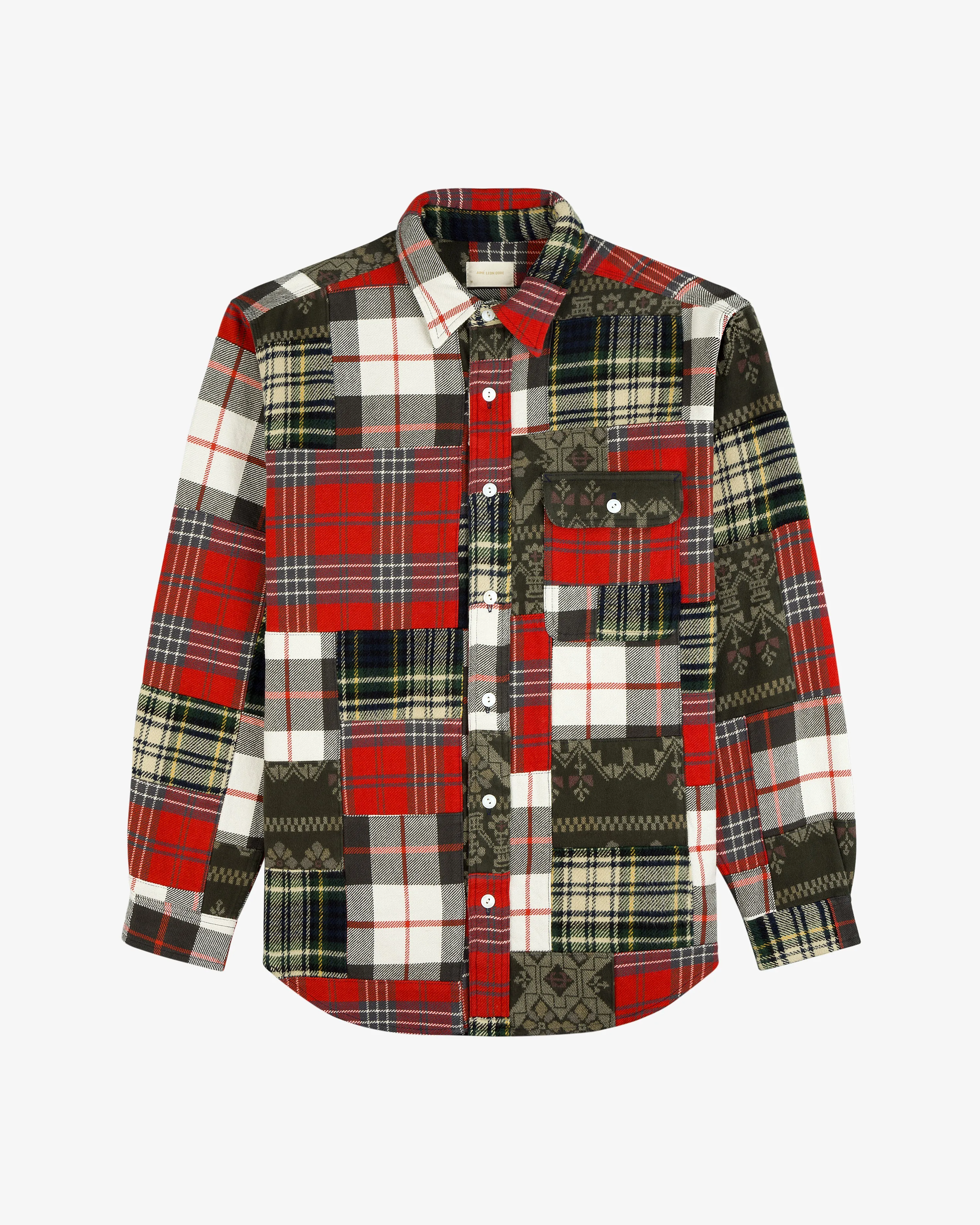 Heritage Patchwork Shirt sold by Aime Leon Dore product image thumbnail 2
