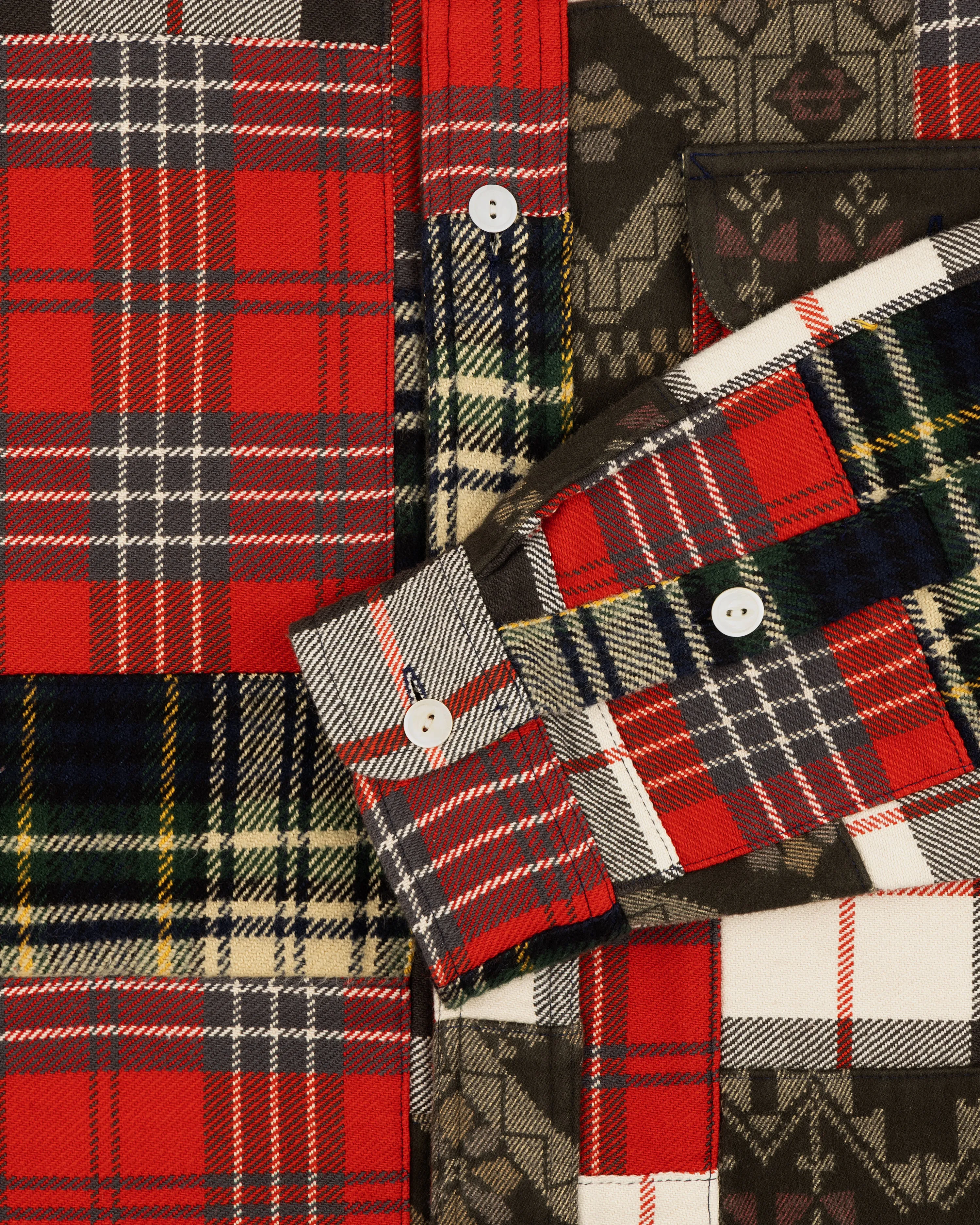 Heritage Patchwork Shirt sold by Aime Leon Dore product image thumbnail 5