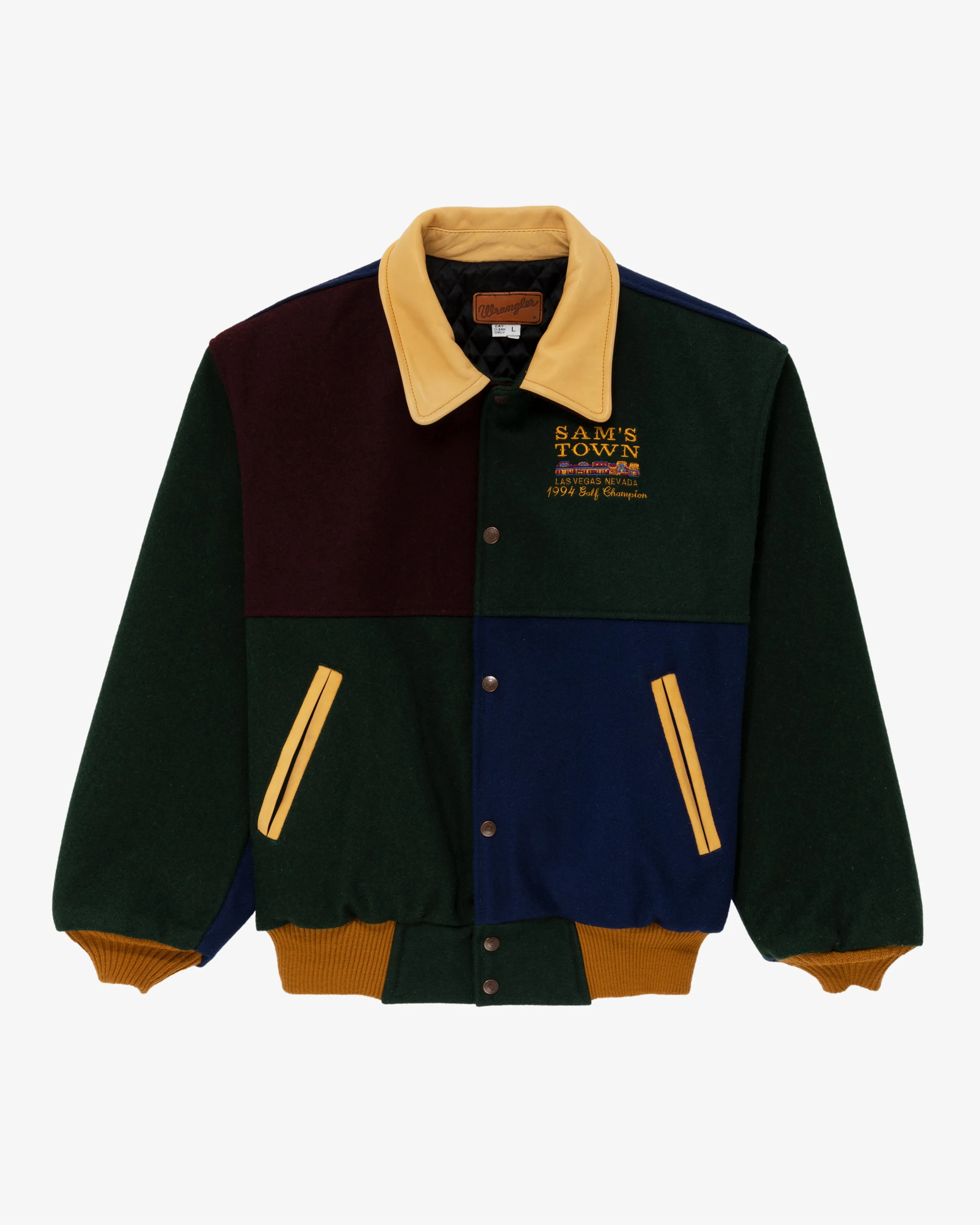 Vintage Wrangler Color Blocked Varsity Jacket sold by Aime Leon Dore product image thumbnail 2