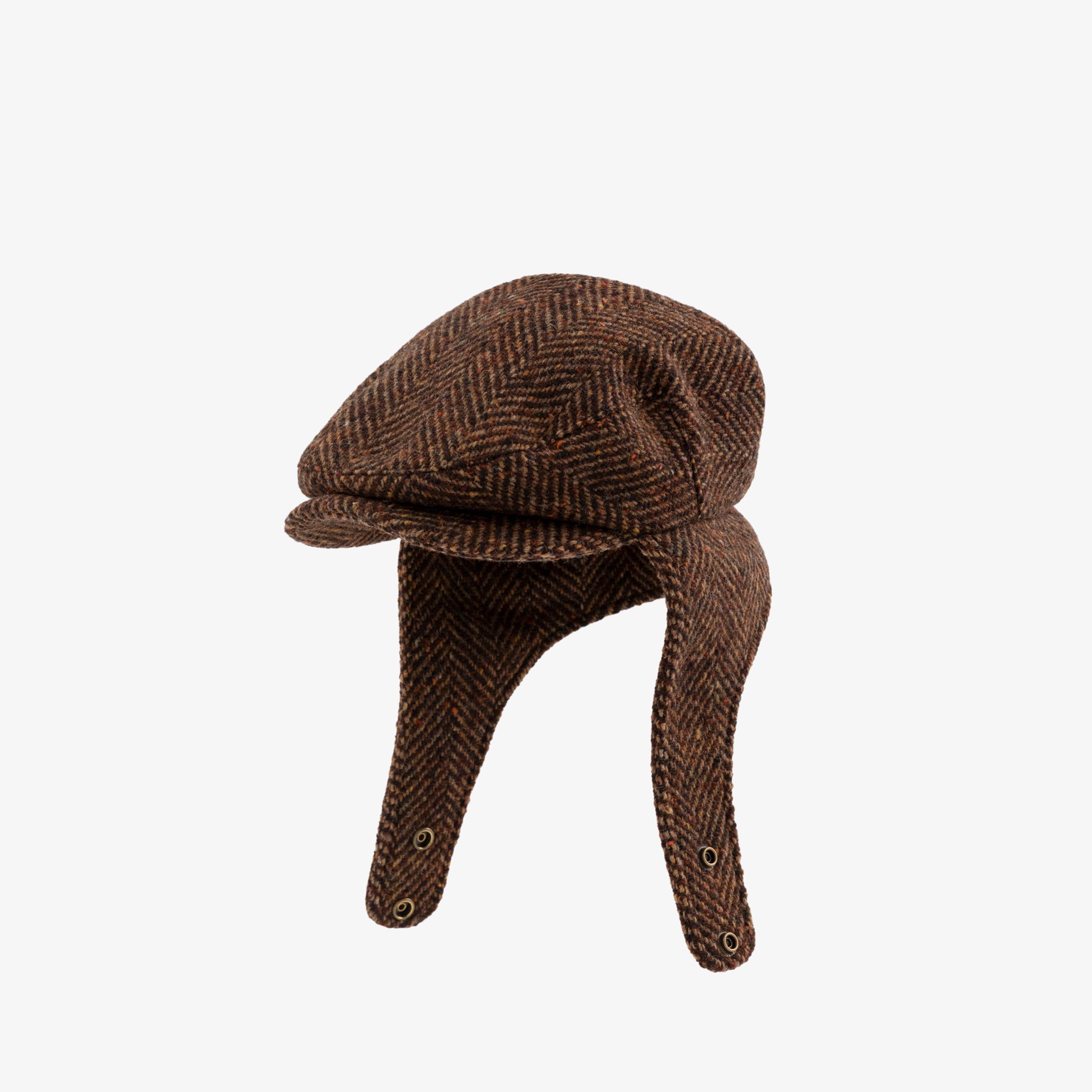 Herringbone Earflap Hat sold by Aime Leon Dore