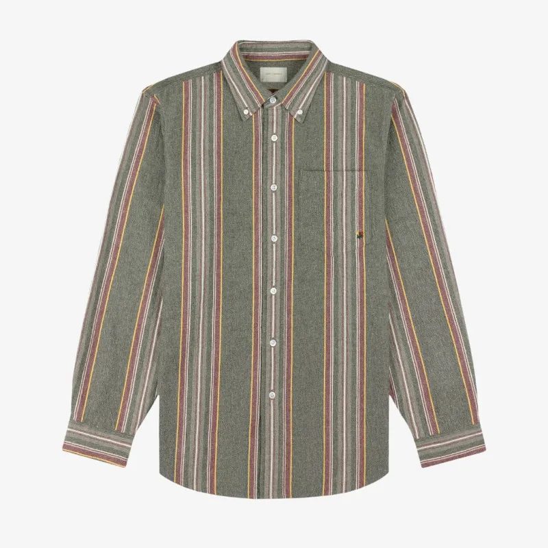 Striped Crest Oxford Shirt sold by Aime Leon Dore