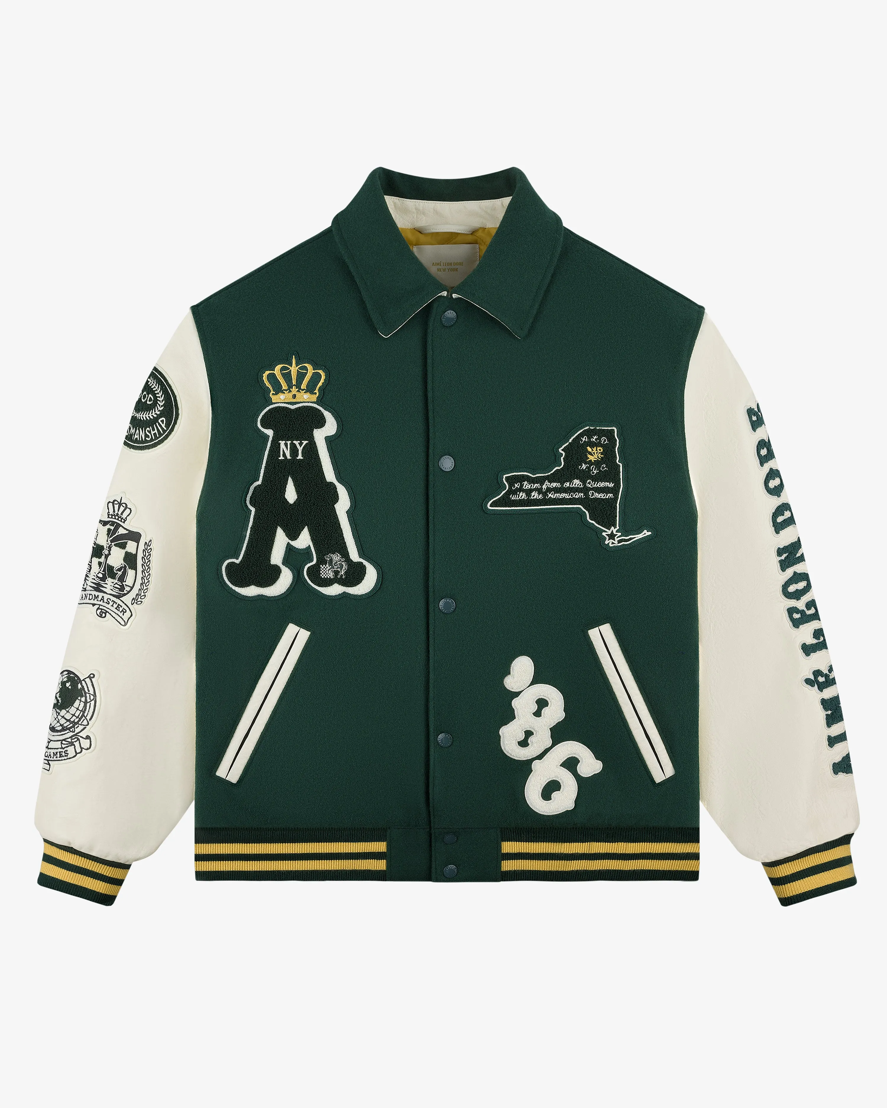 Triboro Chess Club Varsity Jacket sold by Aime Leon Dore product image thumbnail 2