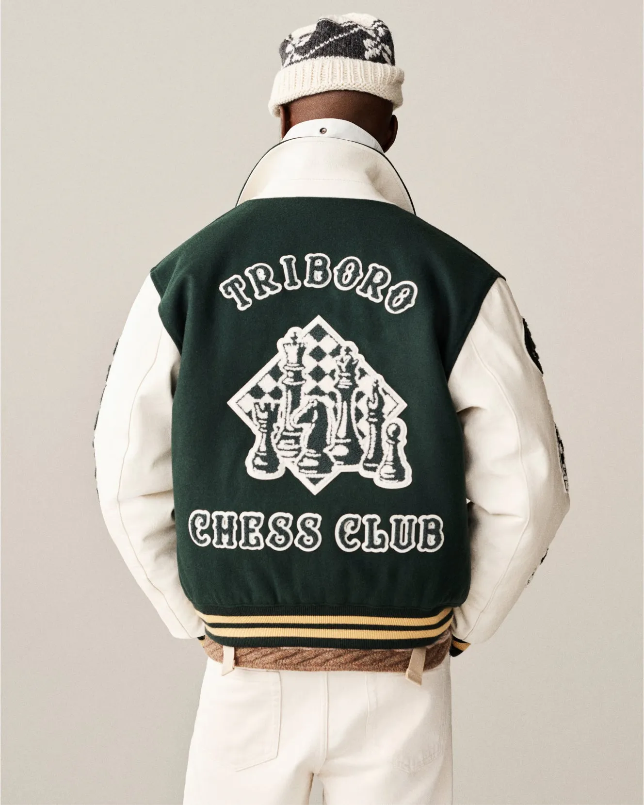 Triboro Chess Club Varsity Jacket sold by Aime Leon Dore product image thumbnail 3