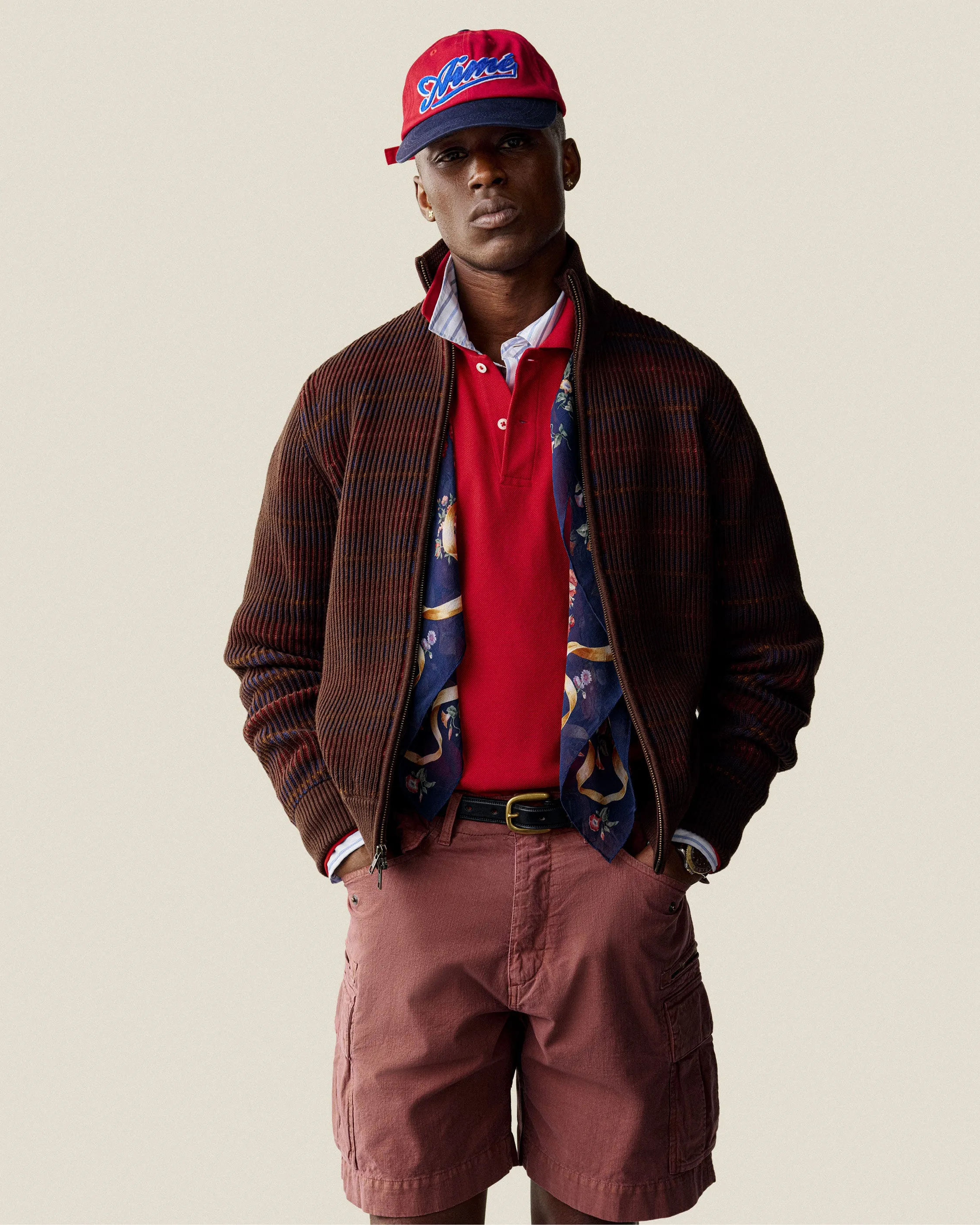 Multi Color Knit Track Sweater sold by Aime Leon Dore product image thumbnail 3