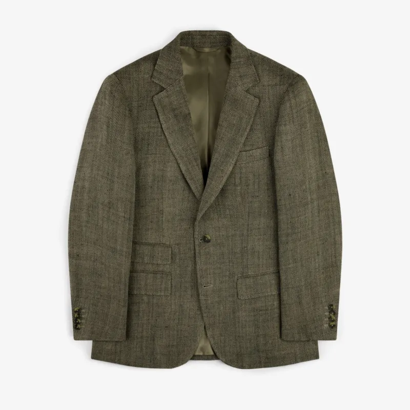 Single-Breasted Yarn Dyed Linen Suit Jacket sold by Aime Leon Dore