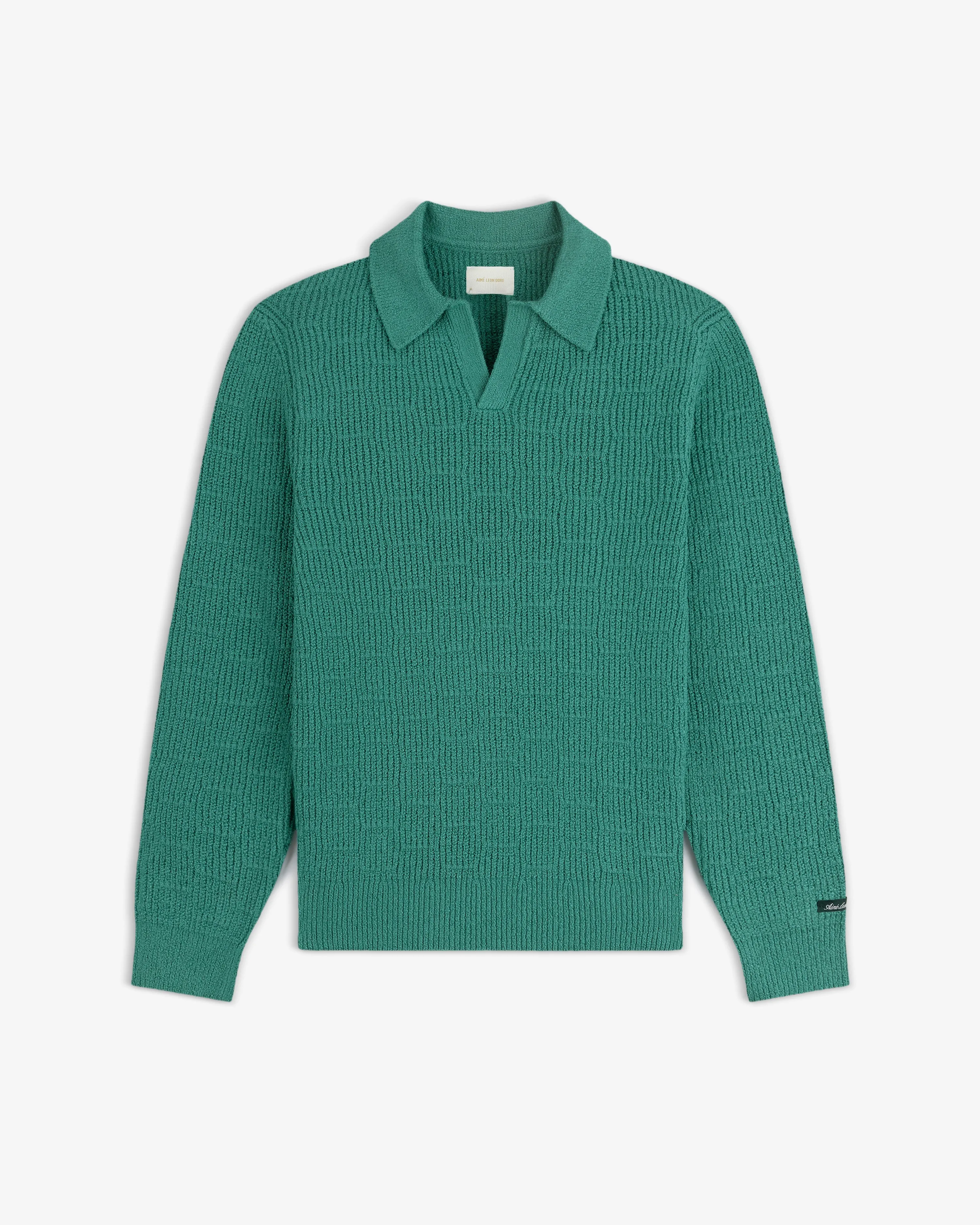 Long-Sleeve Boucle Polo sold by Aime Leon Dore product image thumbnail 2