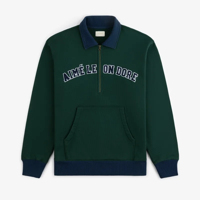Collegiate Quarter Zip Pullover made by Aime Leon Dore