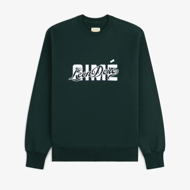 Overlay Logo Crewneck Sweatshirt made by Aime Leon Dore