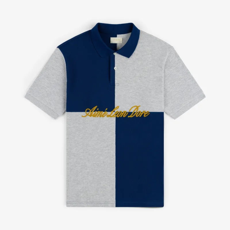 Color Blocked Pique Polo made by Aime Leon Dore