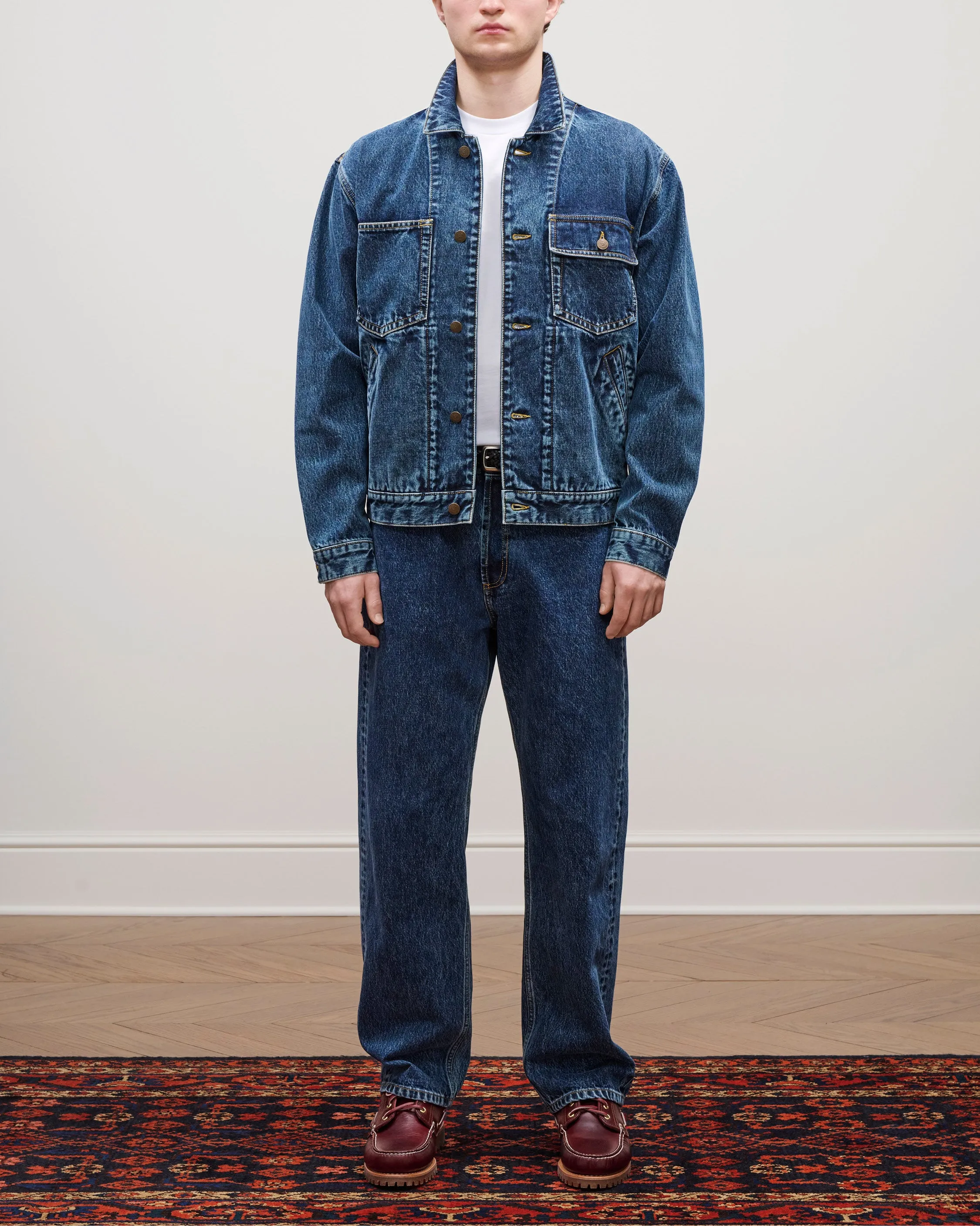 Denim Trucker Jacket sold by Aime Leon Dore product image thumbnail 3