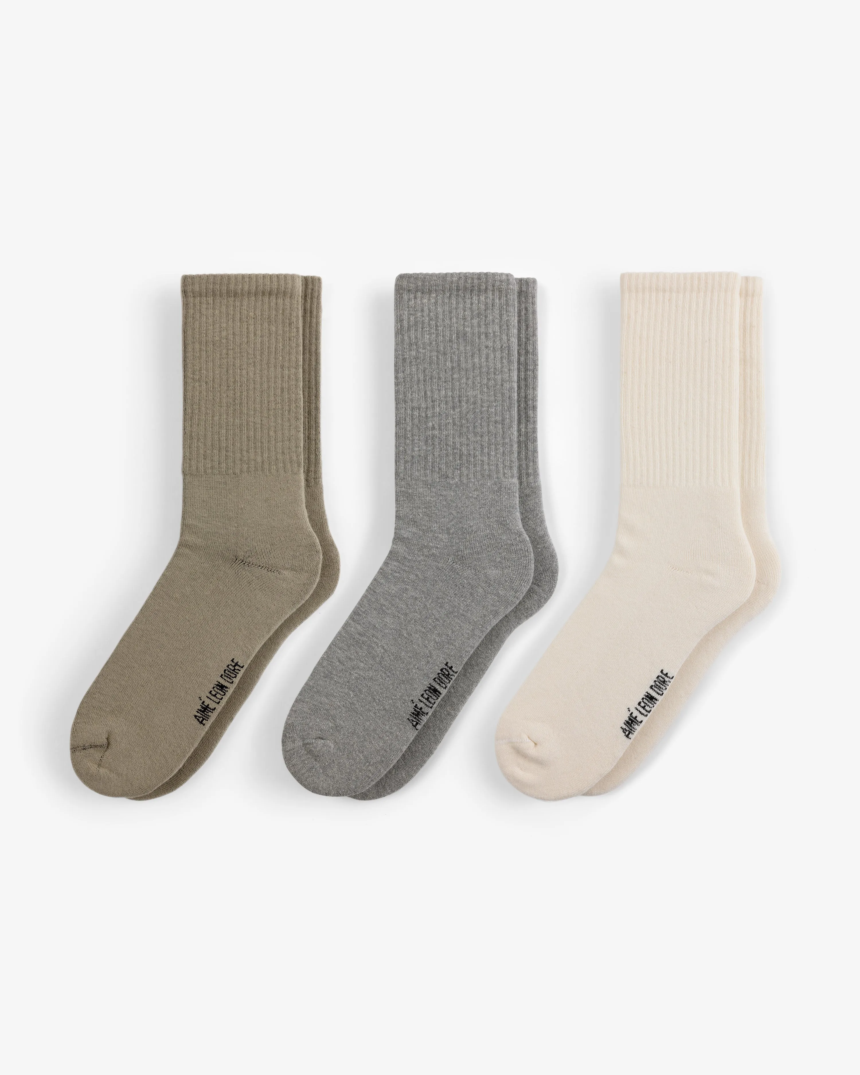 Crew Sock 3-Pack sold by Aime Leon Dore product image thumbnail 2