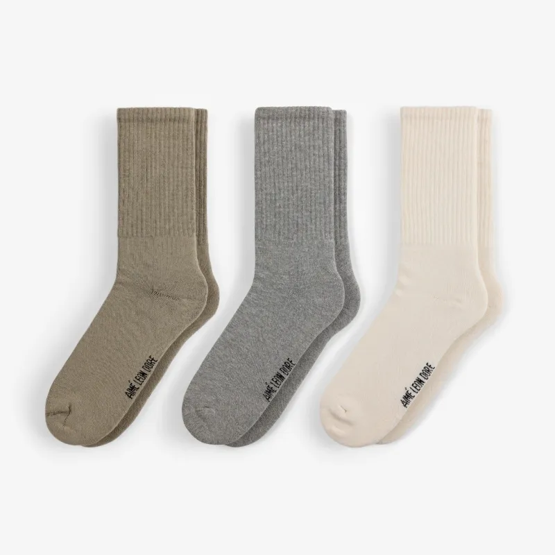 Crew Sock 3-Pack made by Aime Leon Dore