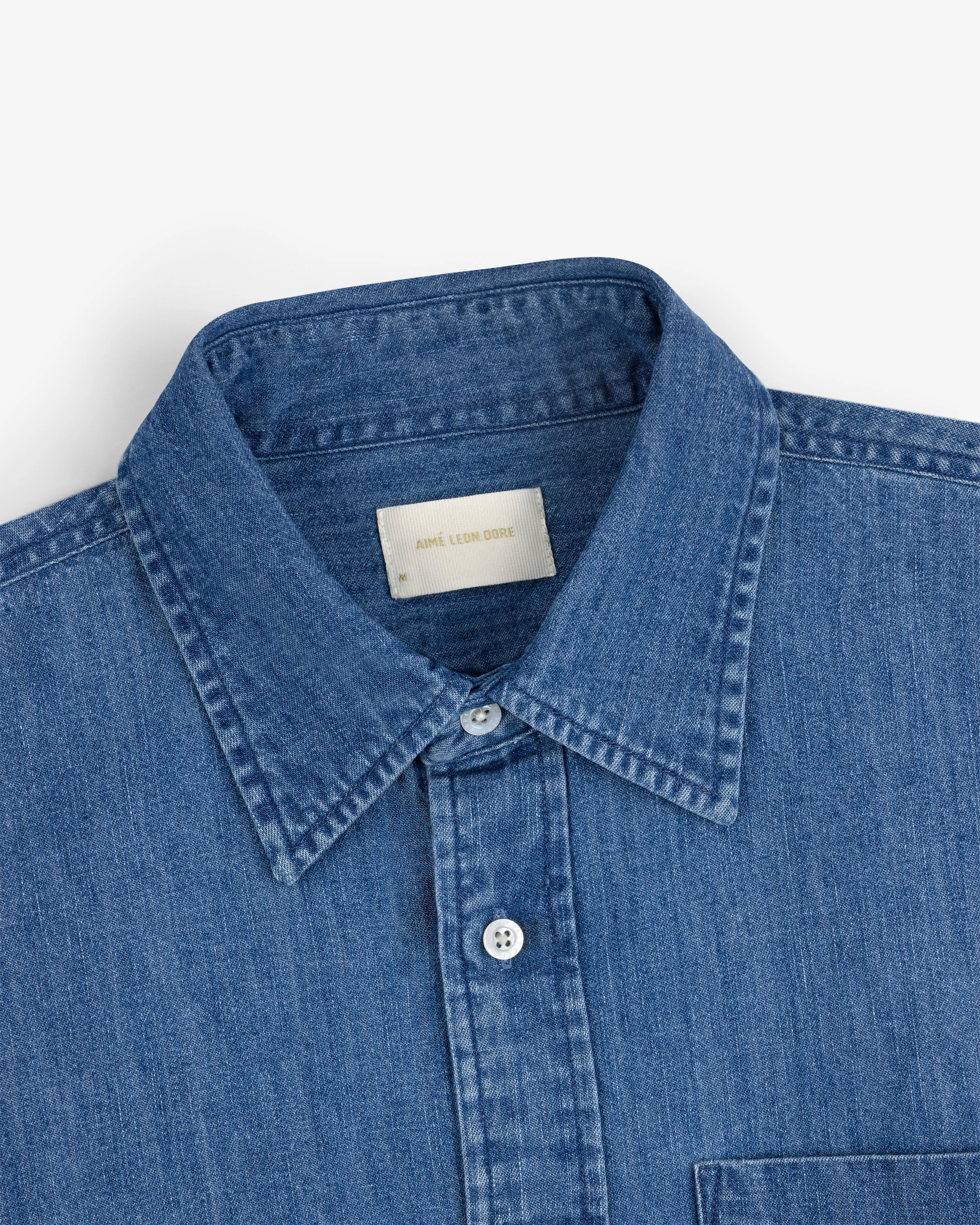 Crest Chambray Shirt sold by Aime Leon Dore product image thumbnail 5