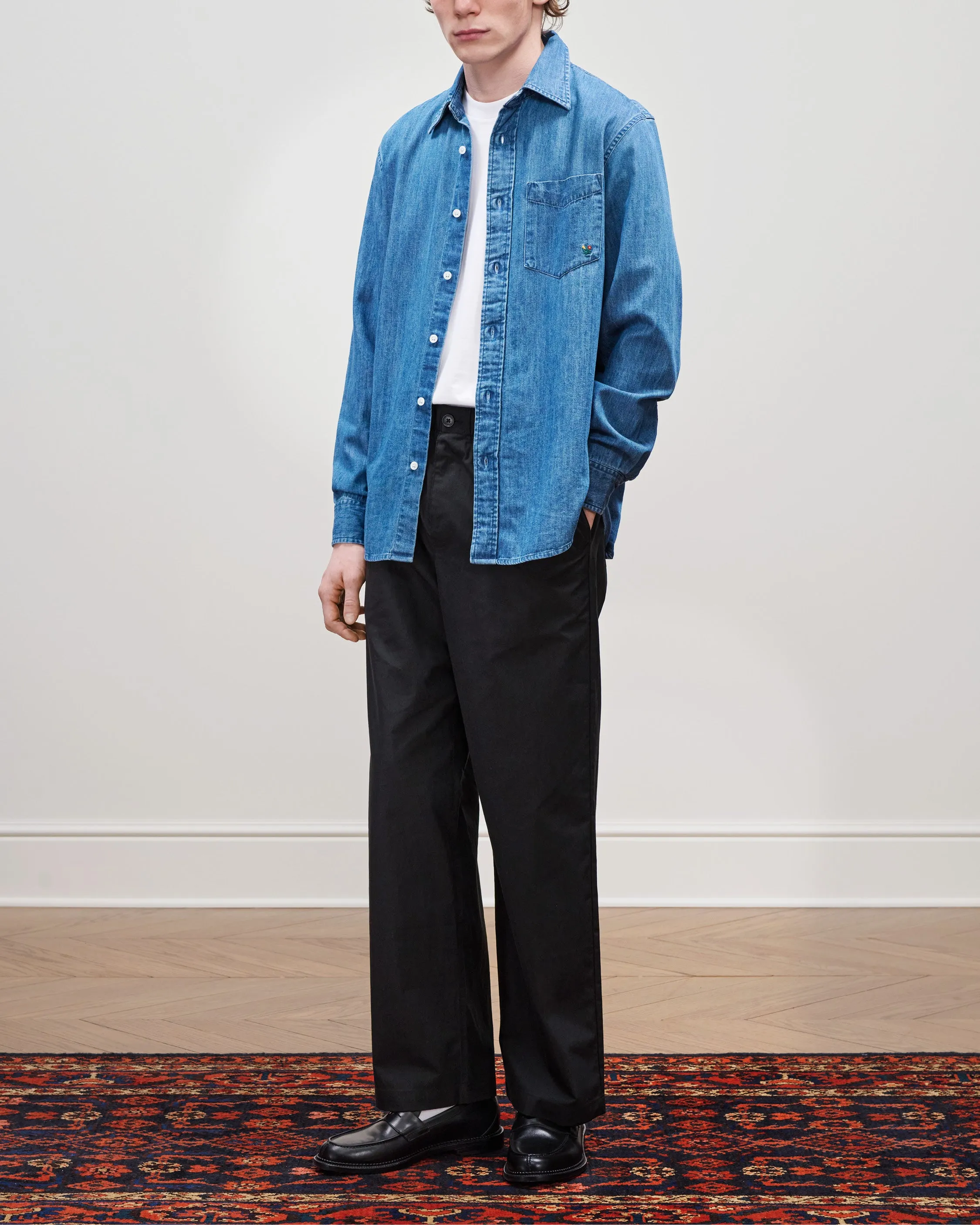 Crest Chambray Shirt sold by Aime Leon Dore product image thumbnail 4