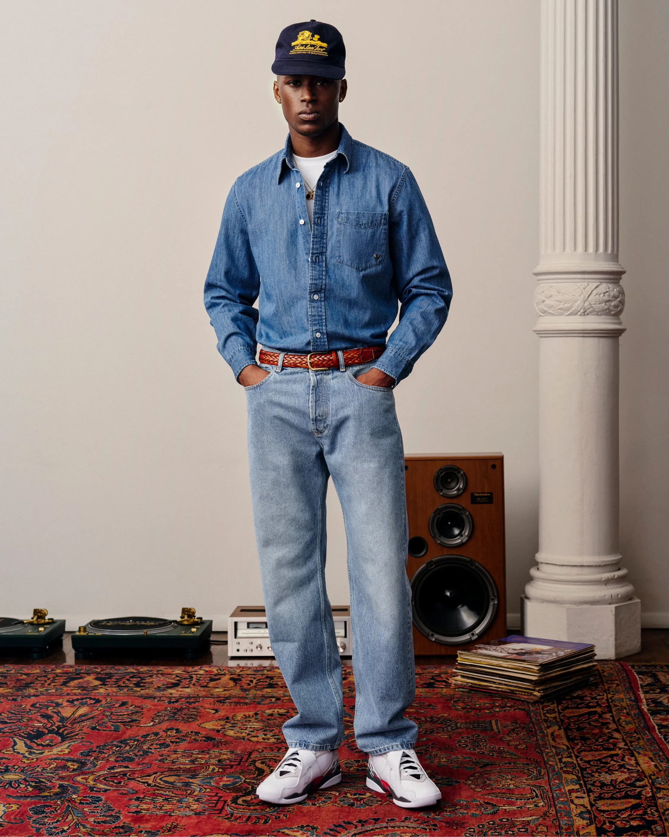 Crest Chambray Shirt sold by Aime Leon Dore product image thumbnail 3