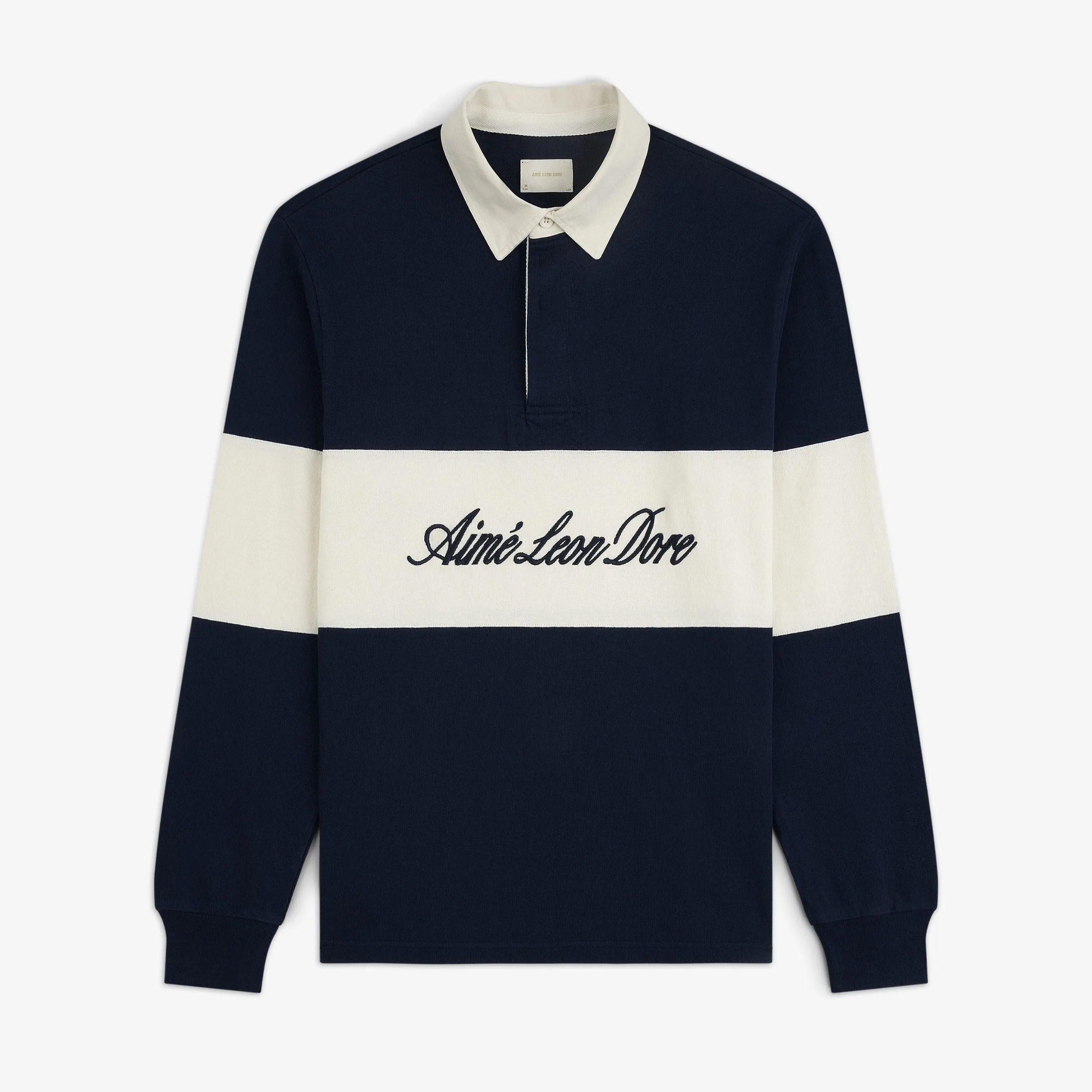 Script Paneled Rugby sold by Aime Leon Dore