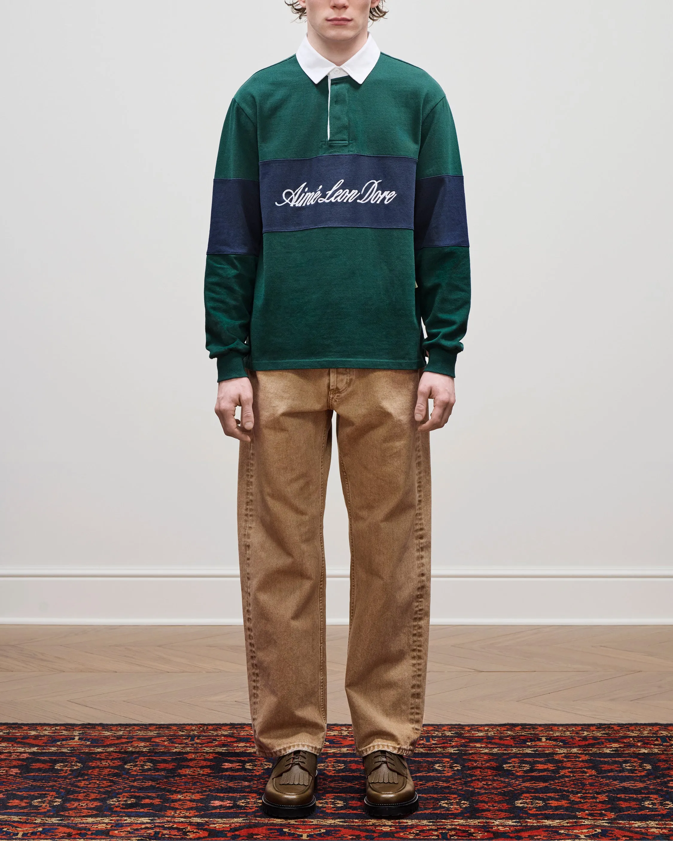 Script Paneled Rugby sold by Aime Leon Dore product image thumbnail 3