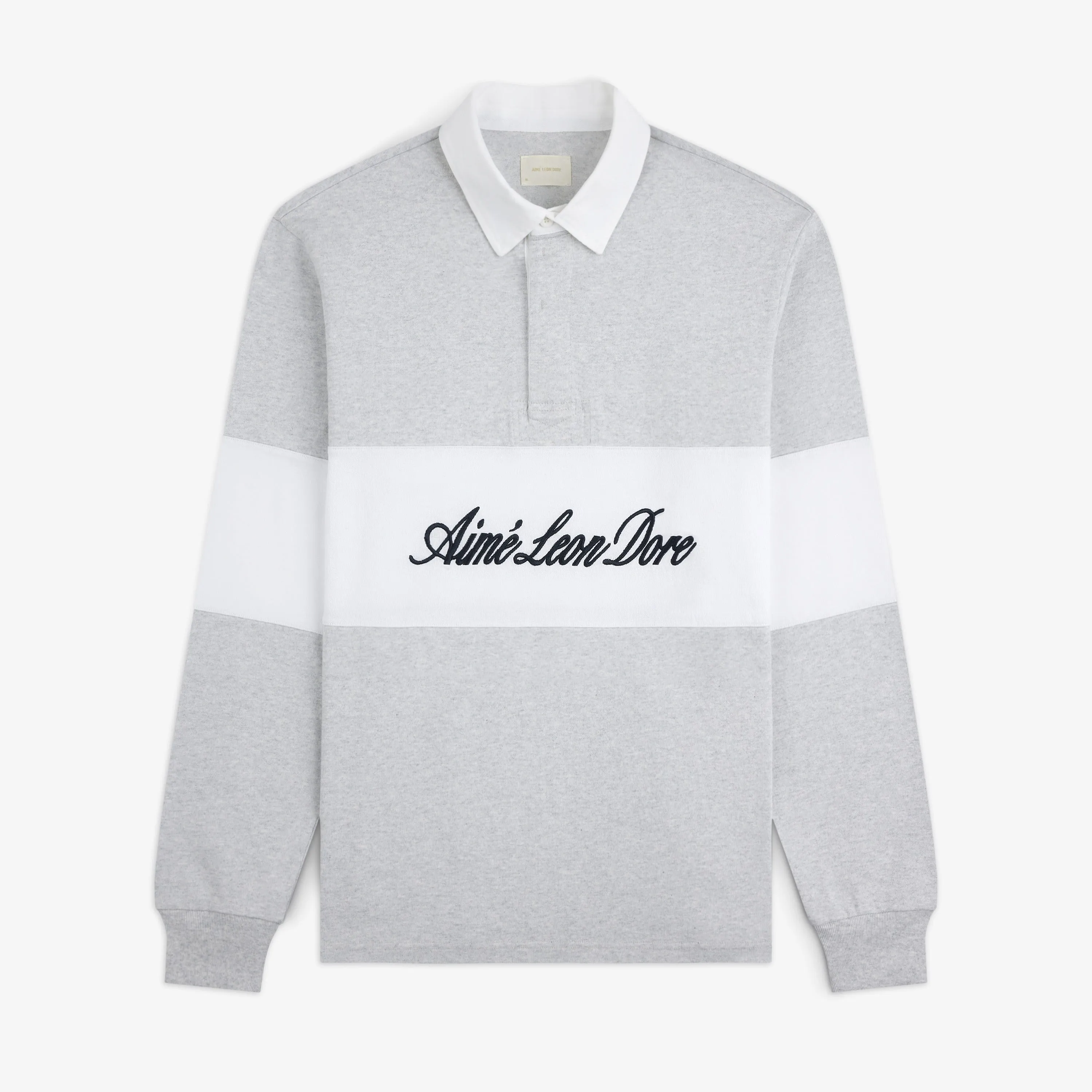 Script Paneled Rugby sold by Aime Leon Dore