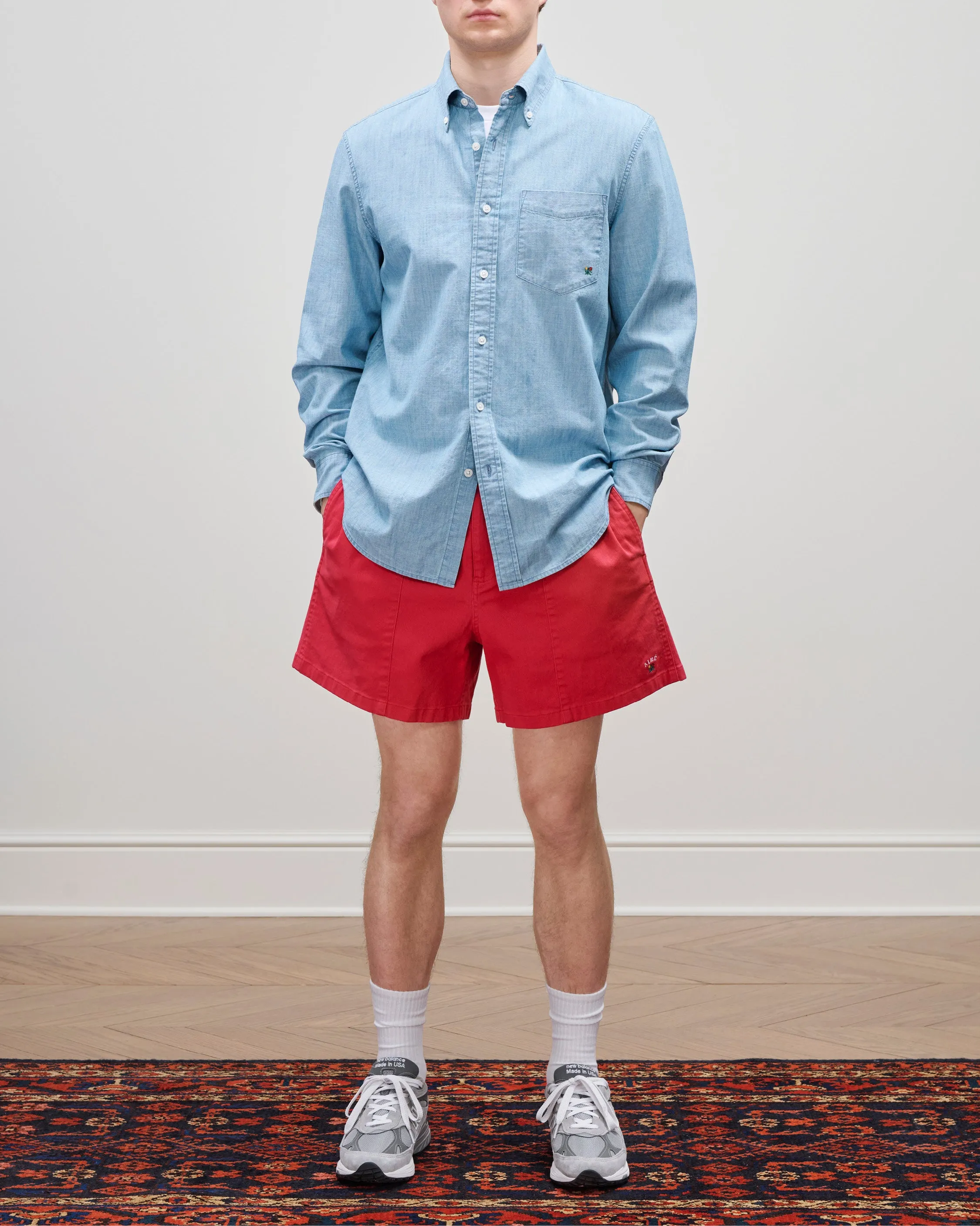 Crest Chambray Shirt sold by Aime Leon Dore product image thumbnail 4