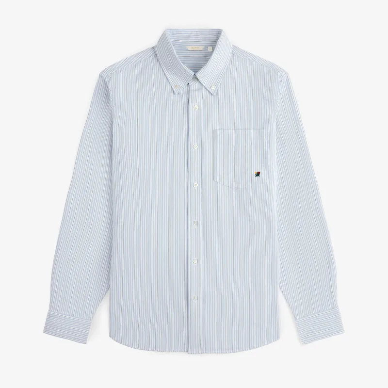 Yarn Dyed Striped Crest Shirt sold by Aime Leon Dore