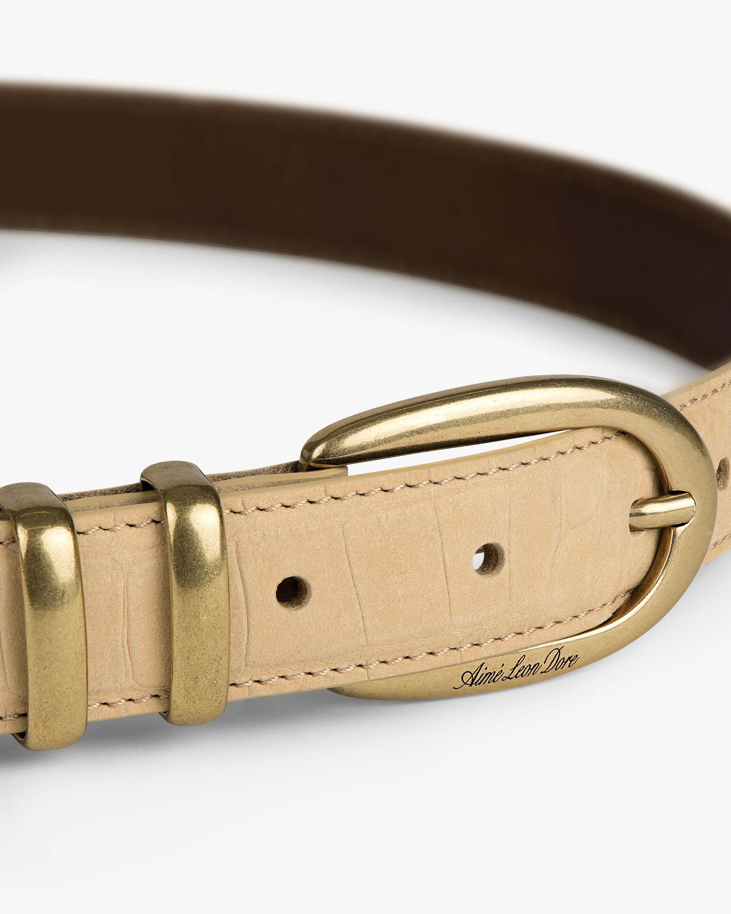 Croc-Embossed Nubuck Belt sold by Aime Leon Dore product image thumbnail 3