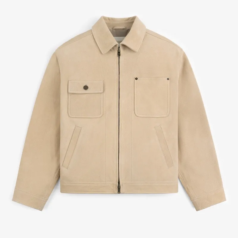 Leather Ranch Jacket made by Aime Leon Dore