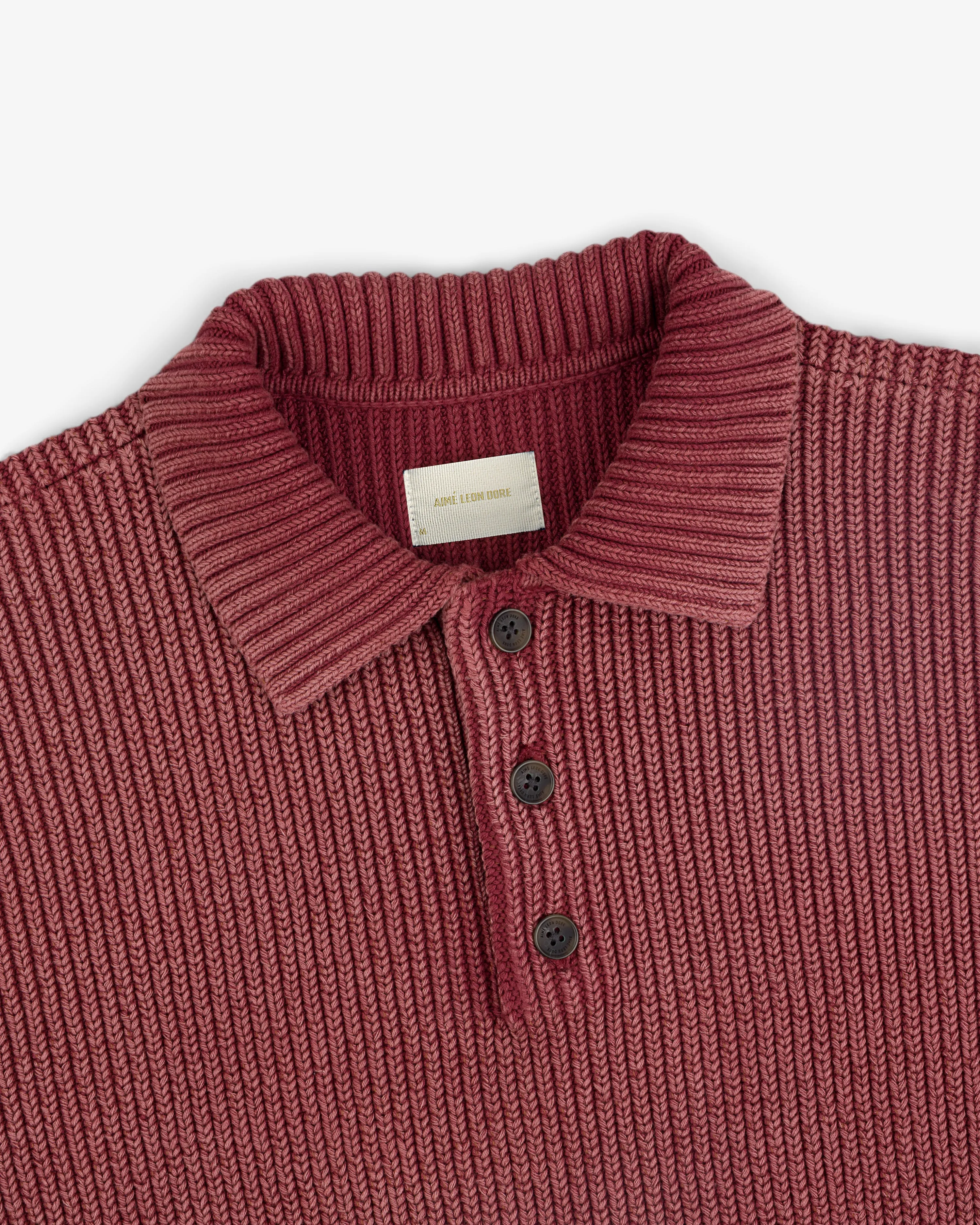 Stone Washed Knit Polo sold by Aime Leon Dore product image thumbnail 3
