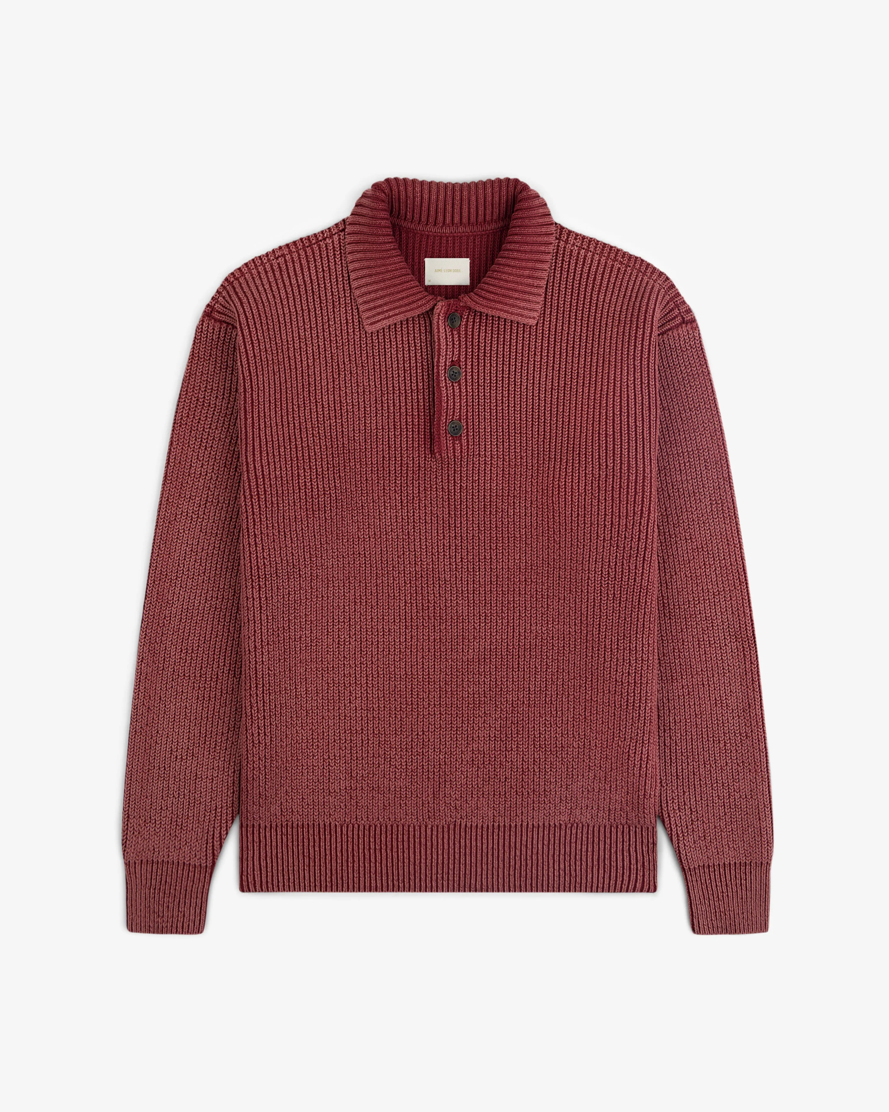 Stone Washed Knit Polo sold by Aime Leon Dore product image thumbnail 2
