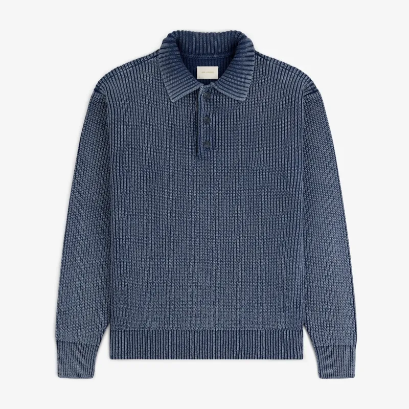 Stone Washed Knit Polo made by Aime Leon Dore