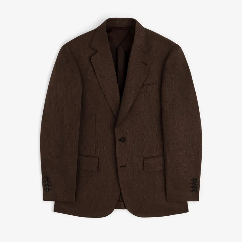 Single-Breasted Linen Blend Suit Jacket made by Aime Leon Dore