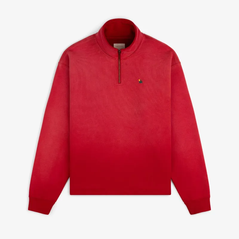 Sun Faded Crest Quarter Zip made by Aime Leon Dore