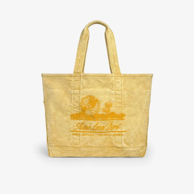 Sun Faded Large Unisphere Tote Bag made by Aime Leon Dore