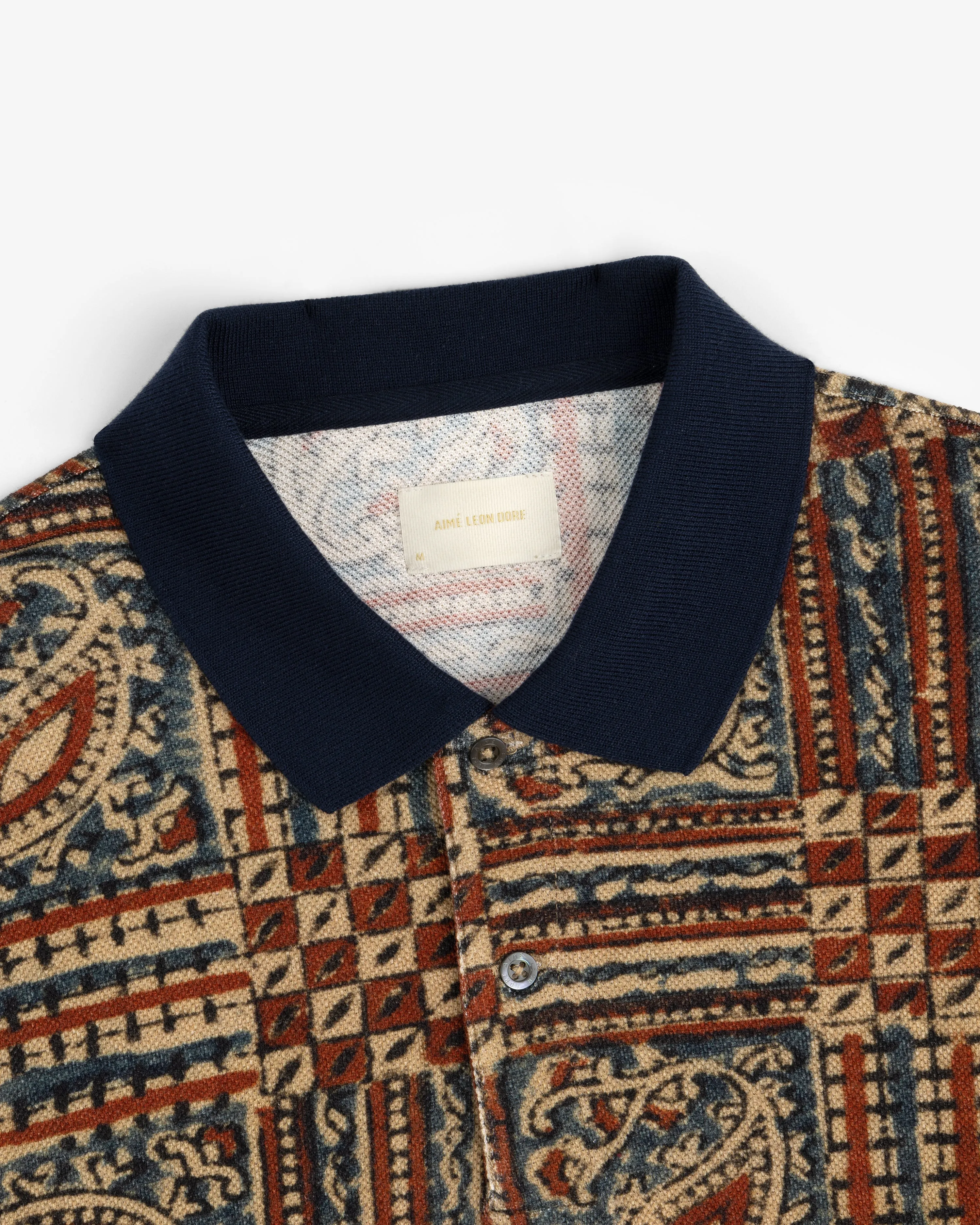 Paisley Printed Piqué Polo sold by Aime Leon Dore product image thumbnail 4