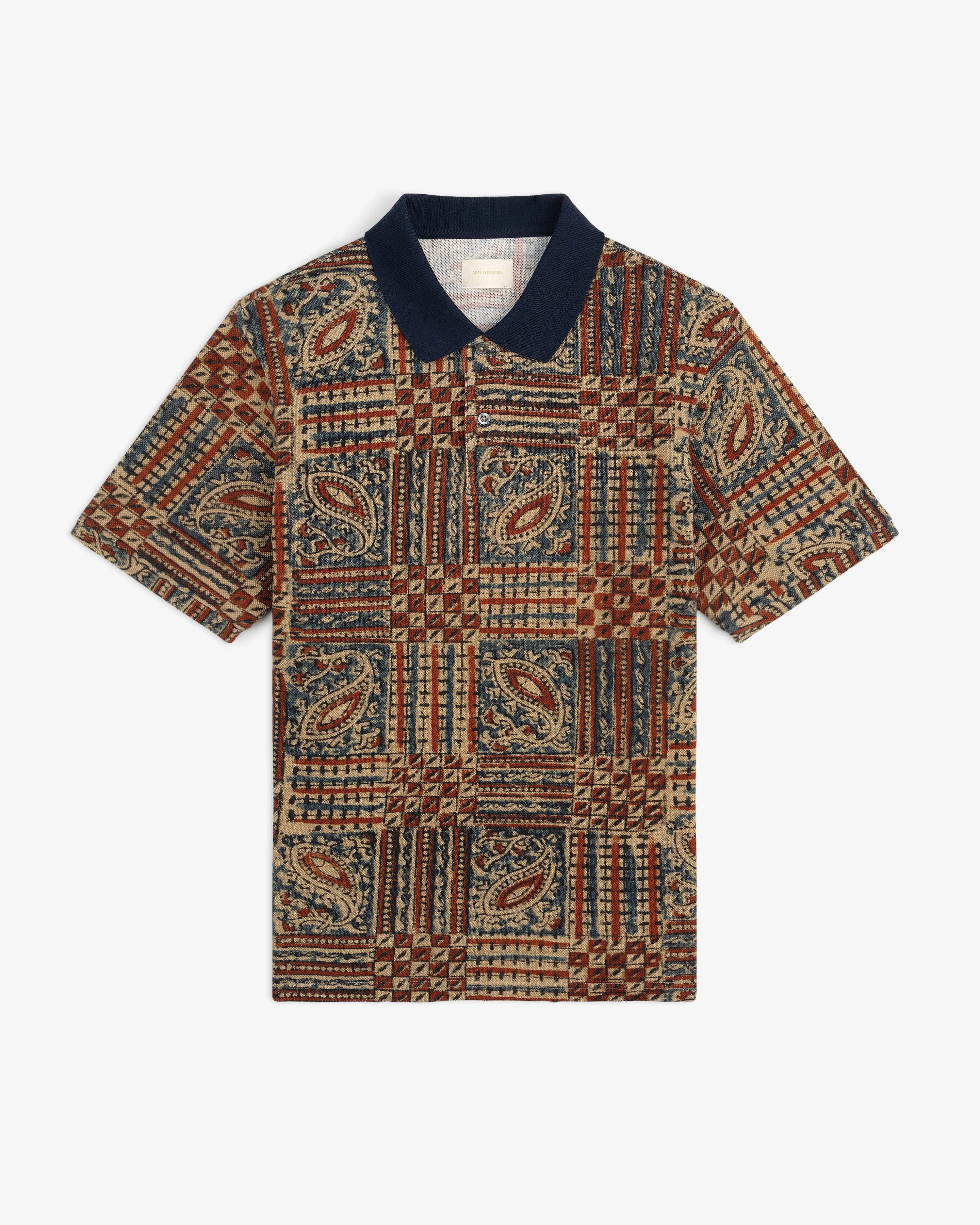 Paisley Printed Piqué Polo sold by Aime Leon Dore product image thumbnail 2