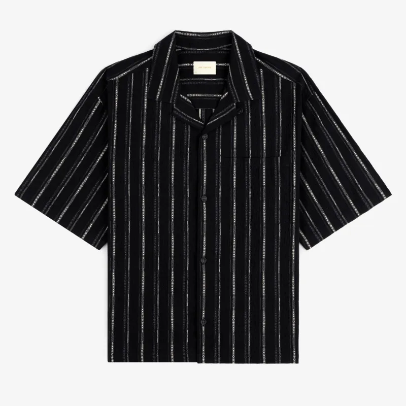Cropped Jacquard Camp Shirt made by Aime Leon Dore