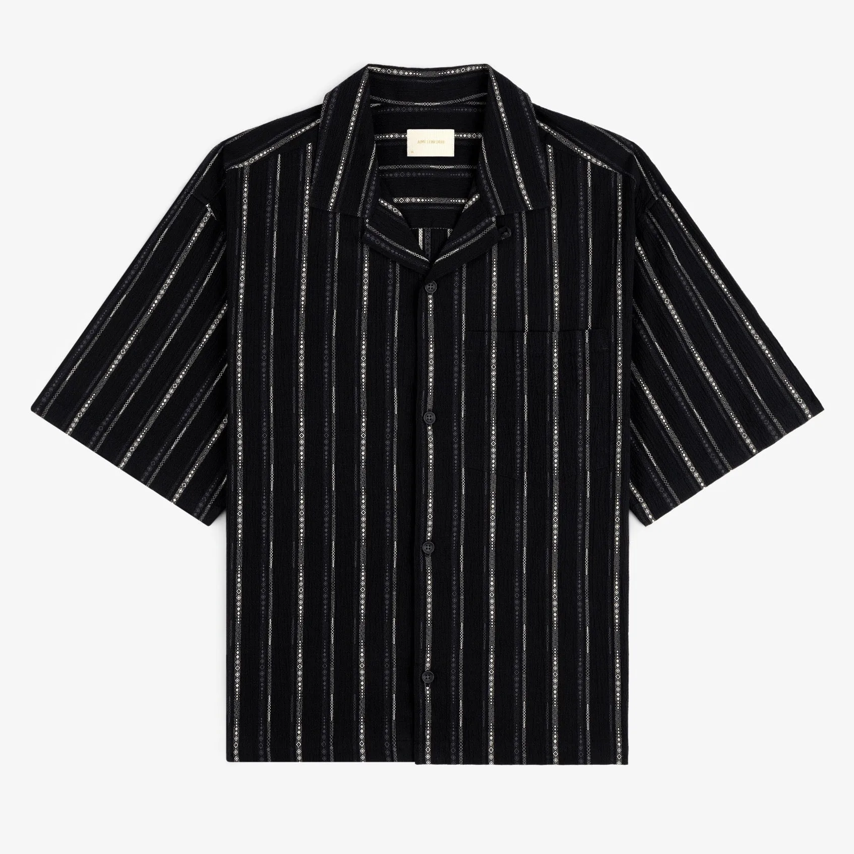 Cropped Jacquard Camp Shirt sold by Aime Leon Dore