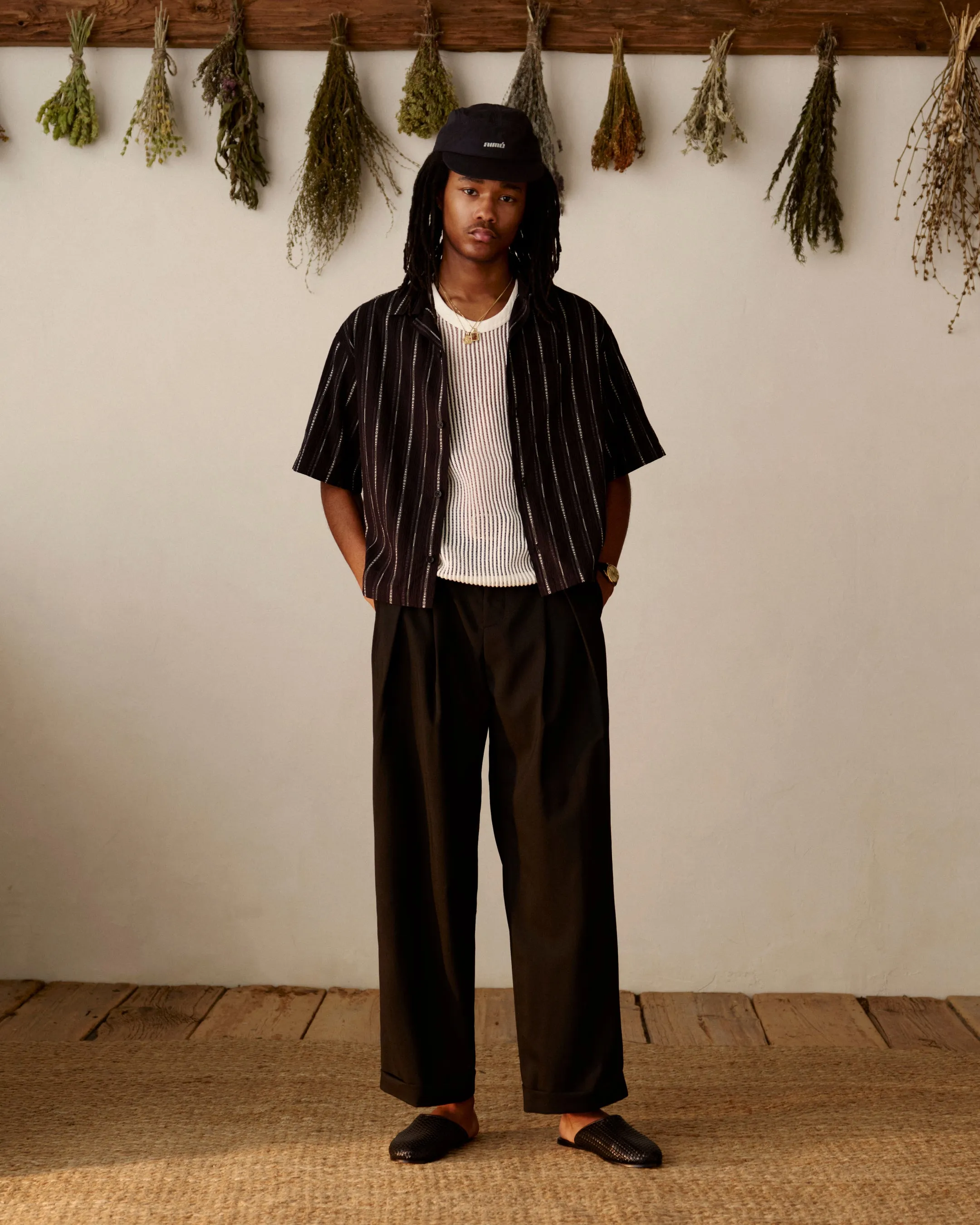 Cropped Jacquard Camp Shirt sold by Aime Leon Dore product image thumbnail 3