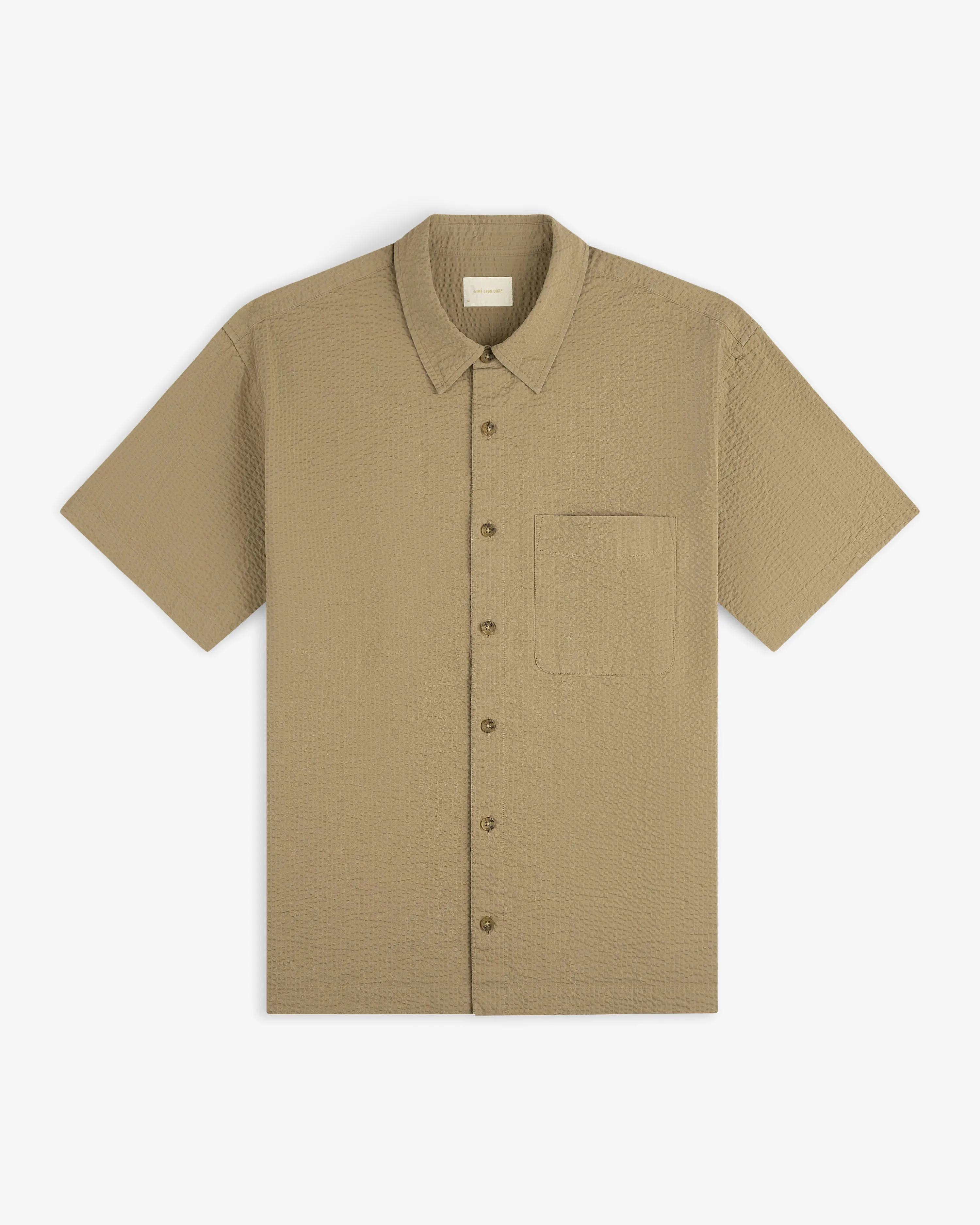 Short-Sleeve Seersucker Shirt sold by Aime Leon Dore product image thumbnail 2