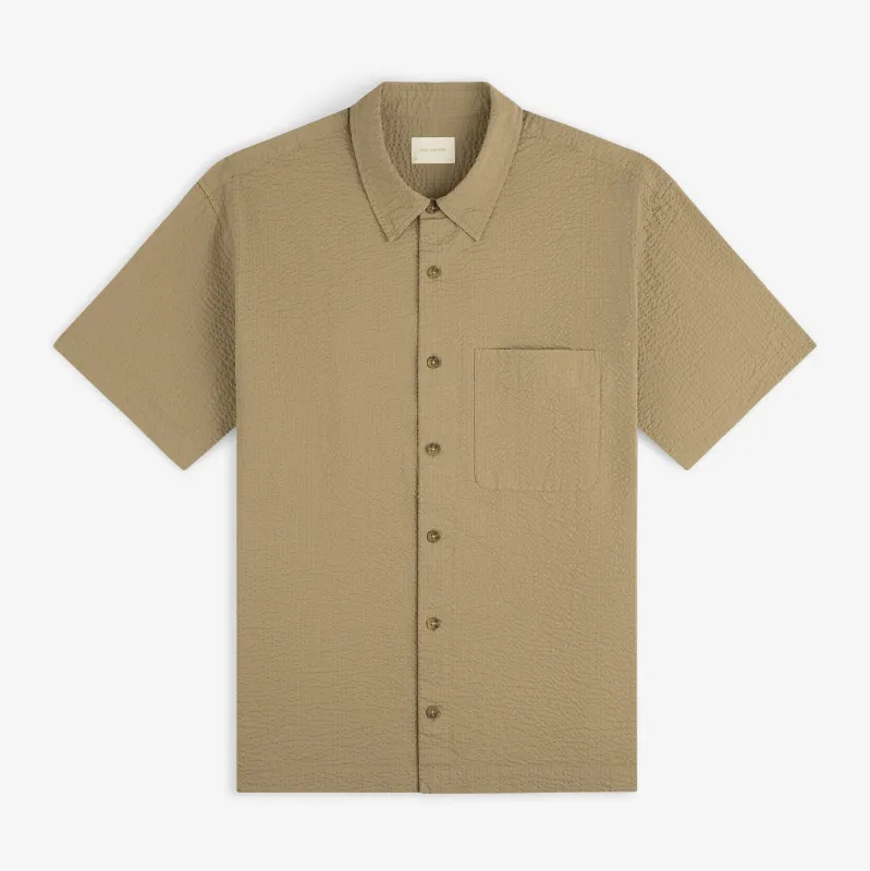 Short-Sleeve Seersucker Shirt made by Aime Leon Dore