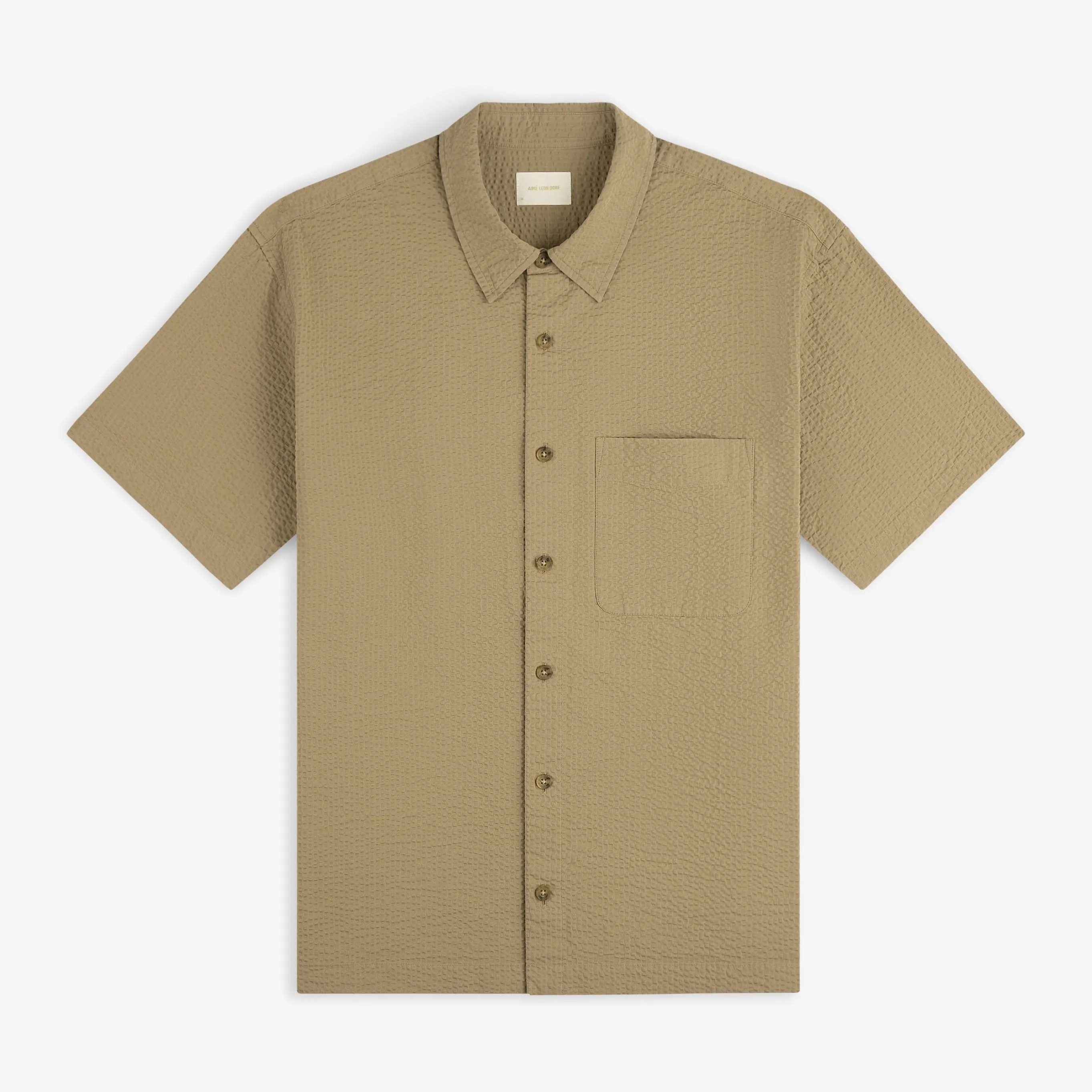 Short-Sleeve Seersucker Shirt sold by Aime Leon Dore