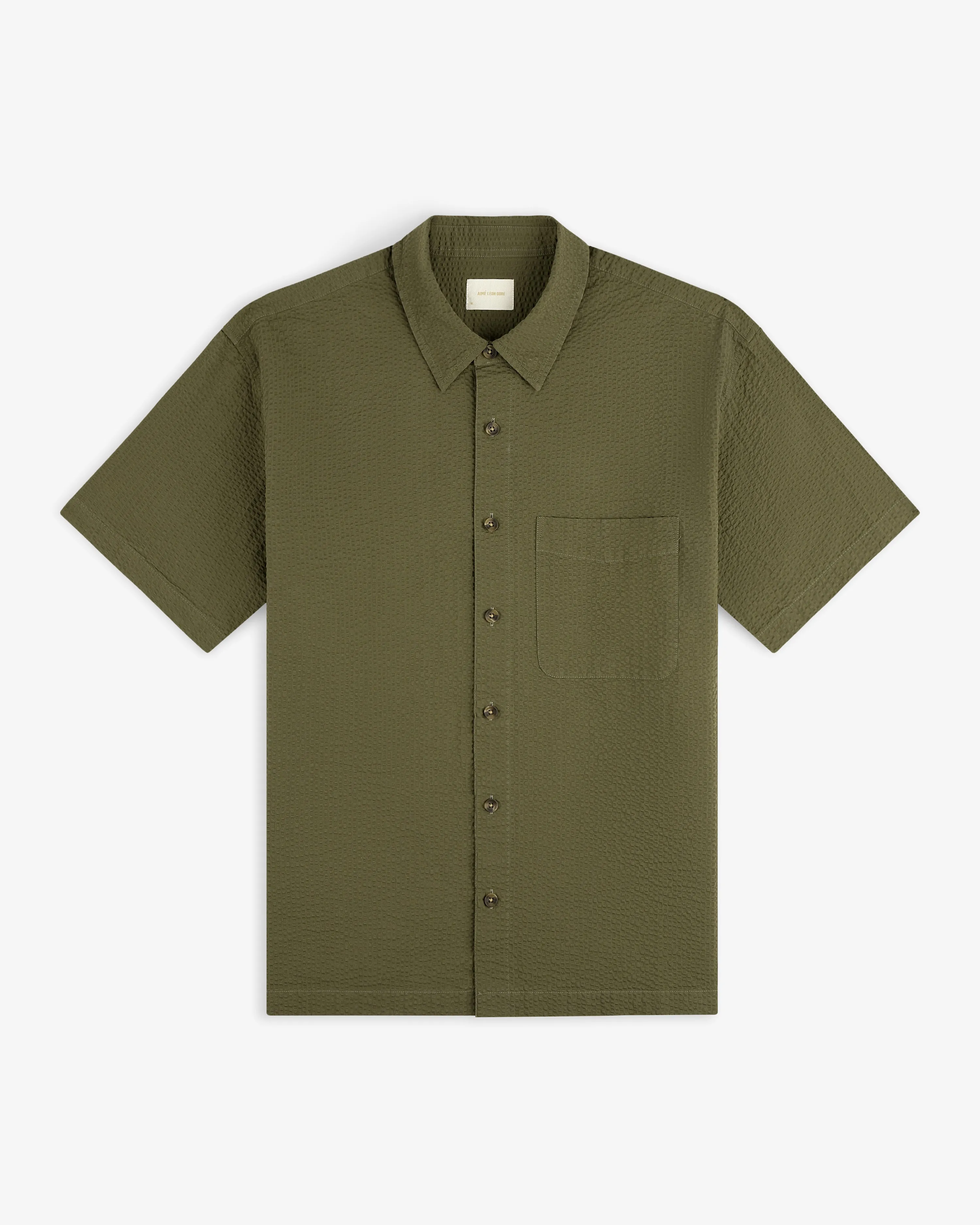 Short-Sleeve Seersucker Shirt sold by Aime Leon Dore product image thumbnail 2