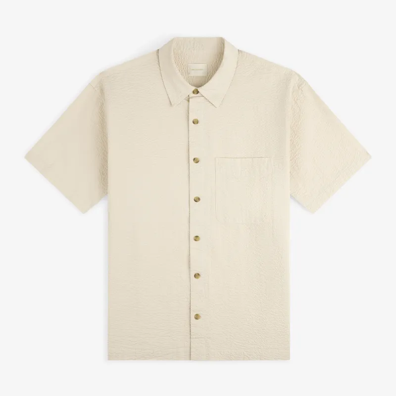 Short-Sleeve Seersucker Shirt made by Aime Leon Dore